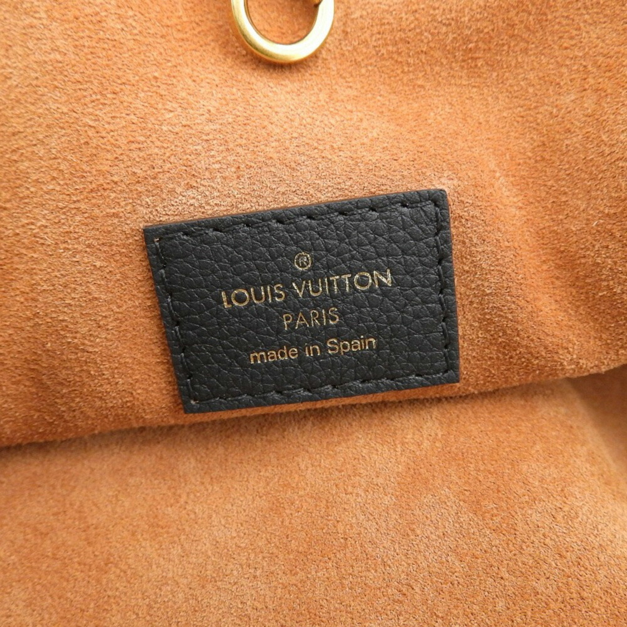 Louis Vuitton Black Noir Leather Shoulder Bag (Pre-Owned)