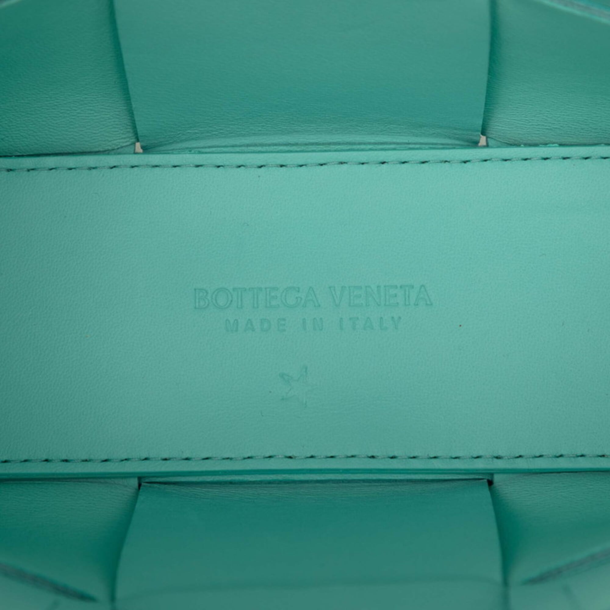 Bottega Veneta Blue Leather Shoulder Bag Tote Bag (Pre-Owned)