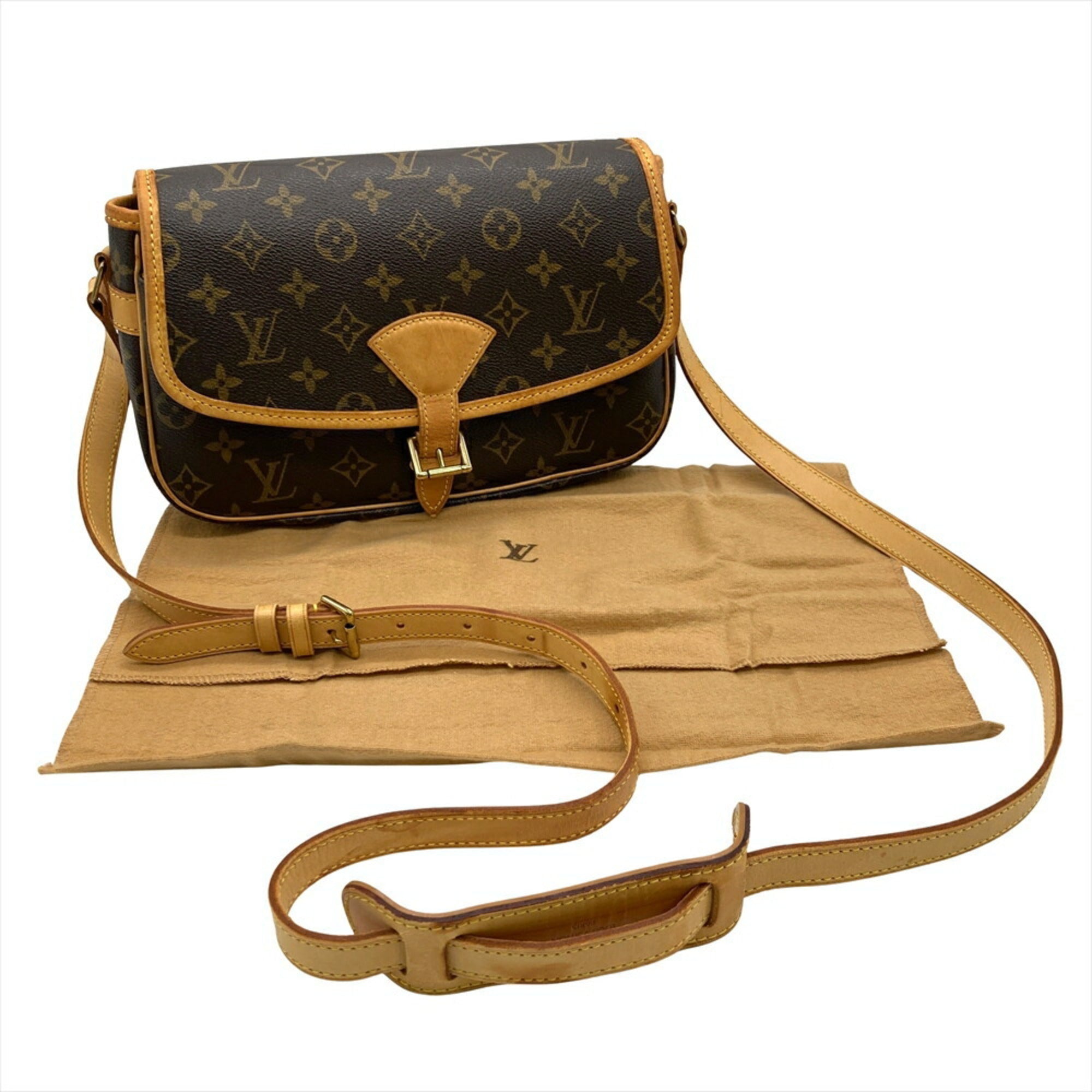Louis Vuitton Brown Monogram Canvas Shoulder Bag (Pre-Owned)