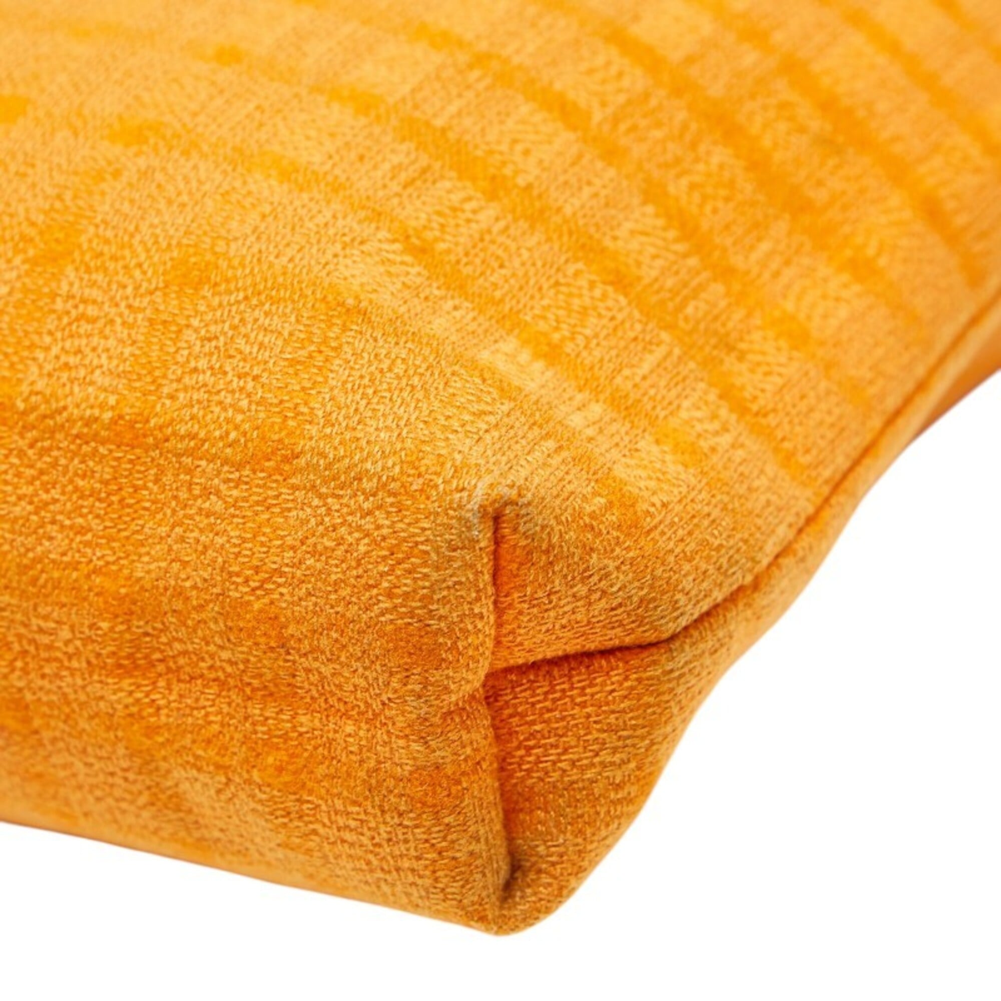 Hermes Orange Wool Cotton Handbag Tote Bag (Pre-Owned)