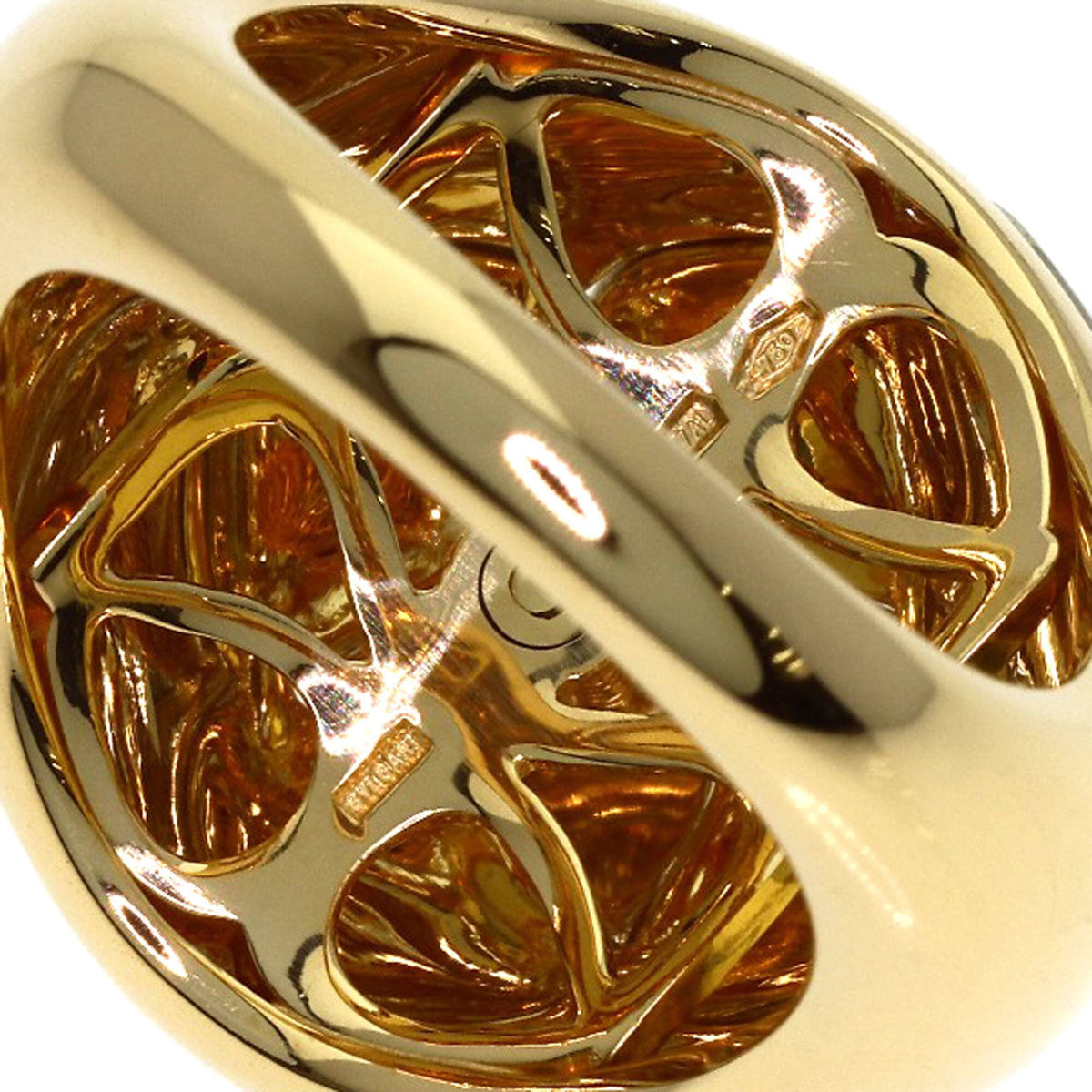 Bvlgari Yellow Gold (18K) White Gold (18K) Band Ring (Pre-Owned)