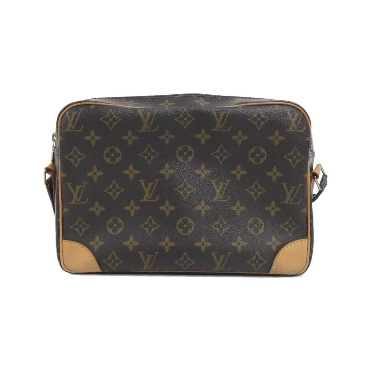 Louis Vuitton Marron Coated Canvas Shoulder Bag (Pre-Owned)