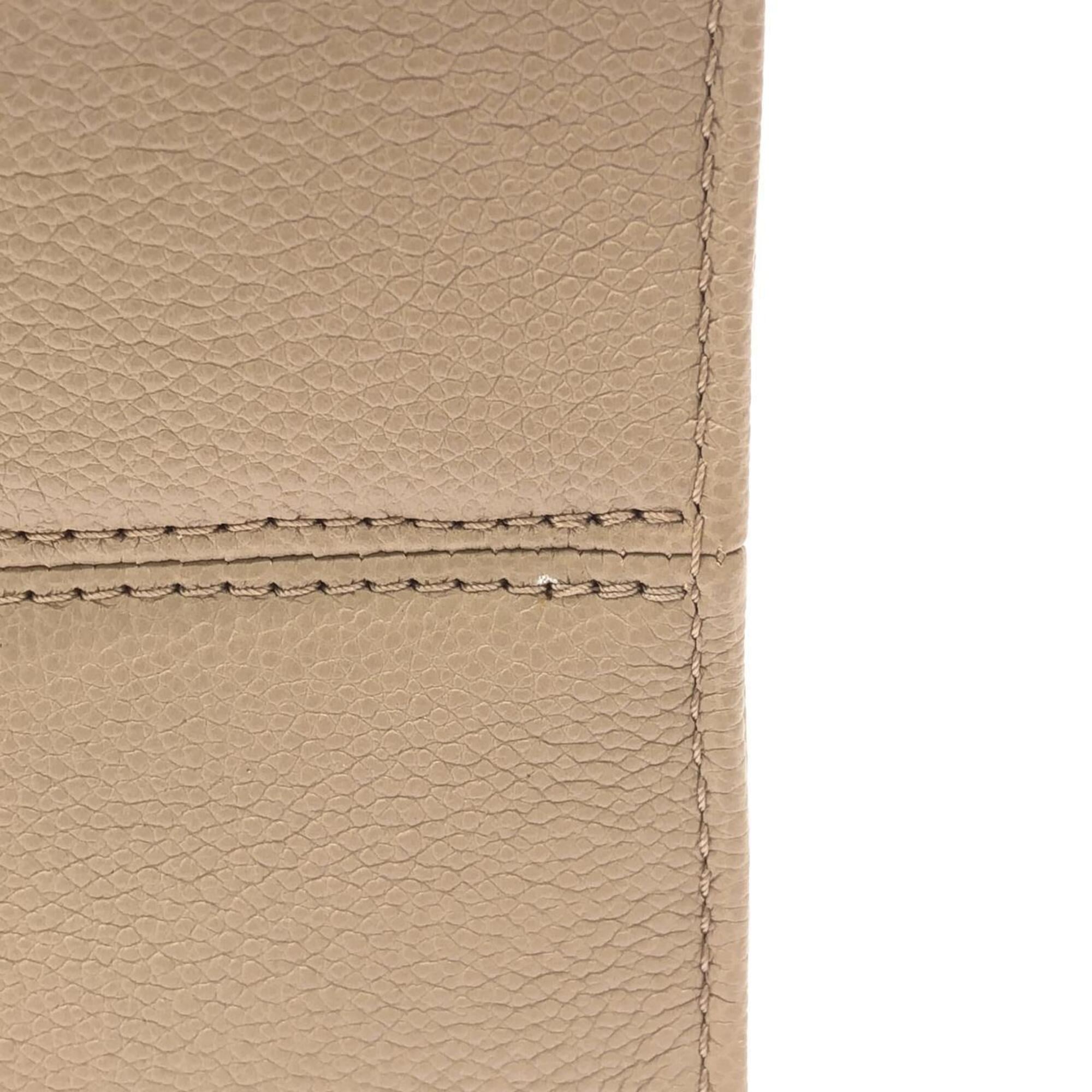 Louis Vuitton Tourterelle Leather Handbag (Pre-Owned)