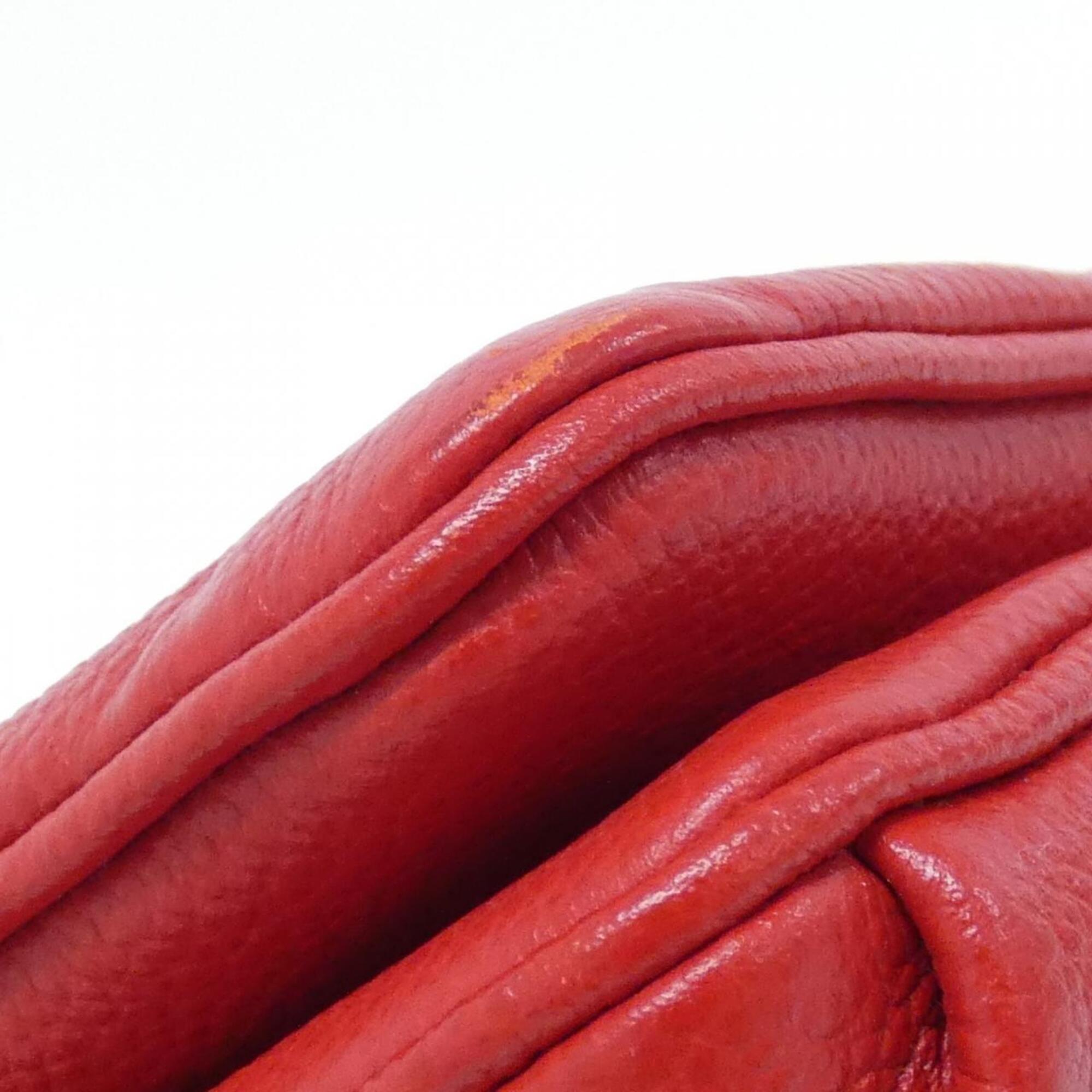 Louis Vuitton Cerise Red Color Leather Shoulder Bag (Pre-Owned)