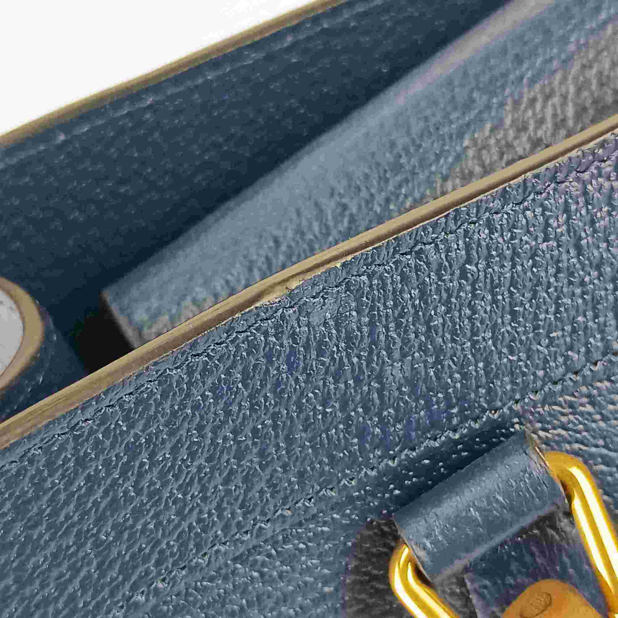 Gucci Royal Blue Leather Handbag Shoulder Bag Tote Bag (Pre-Owned)
