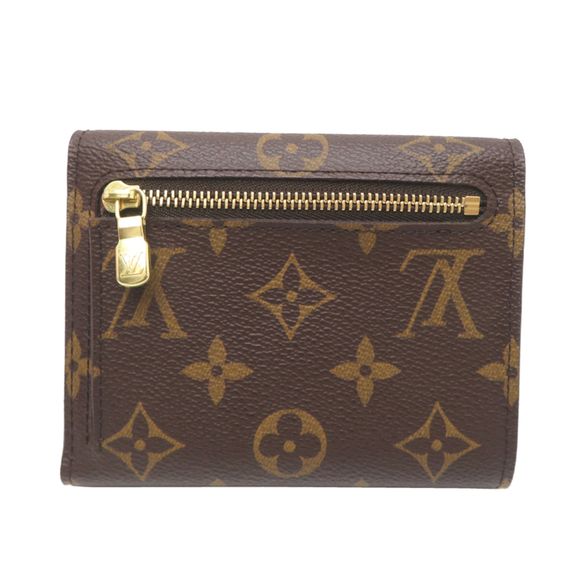 Louis Vuitton Brown Monogram Wallet (Tri-Fold) (Pre-Owned)