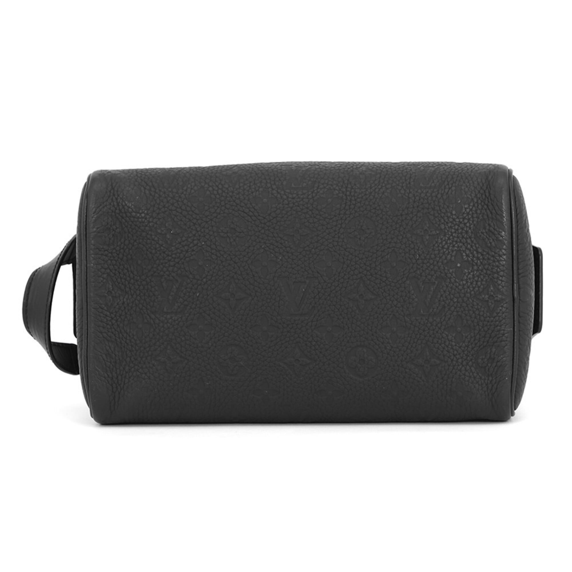 Louis Vuitton Black Monogram Noir Monogram Clutch Bag Handbag Pouch (Pre-Owned)