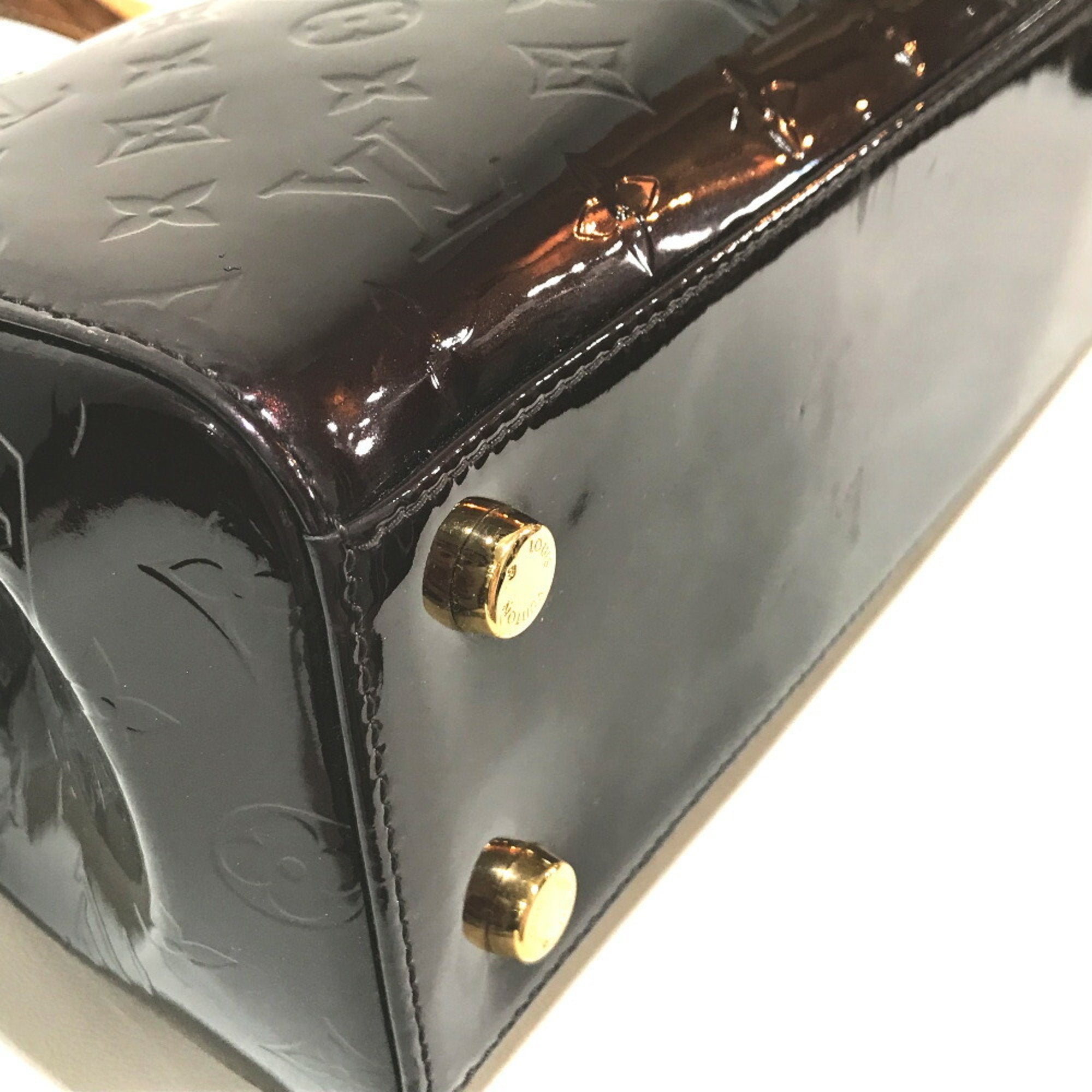 Louis Vuitton Purple Monogram Vernis Handbag Shoulder Bag (Pre-Owned)