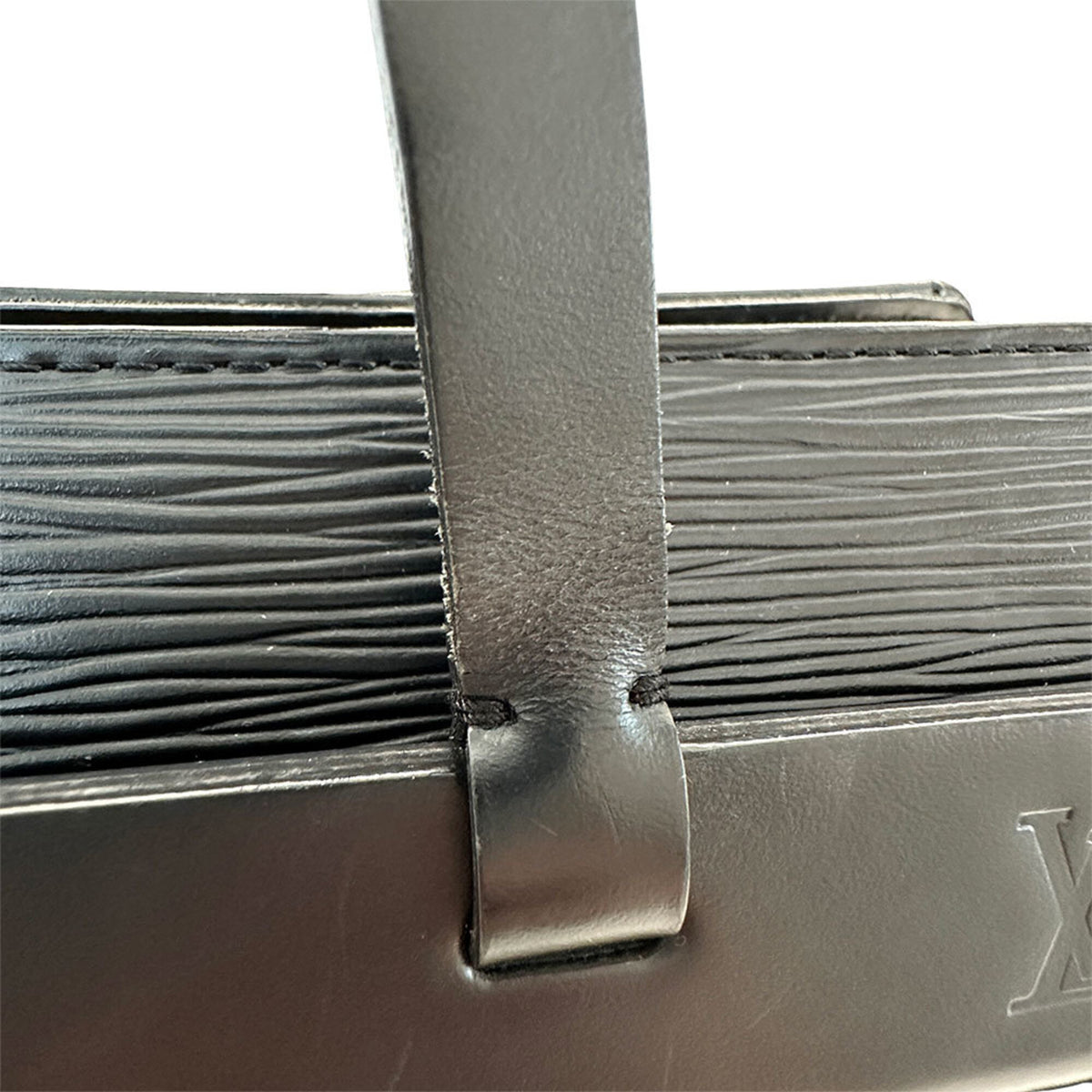 Louis Vuitton Black Noir Epi Leather Handbag Tote Bag (Pre-Owned)