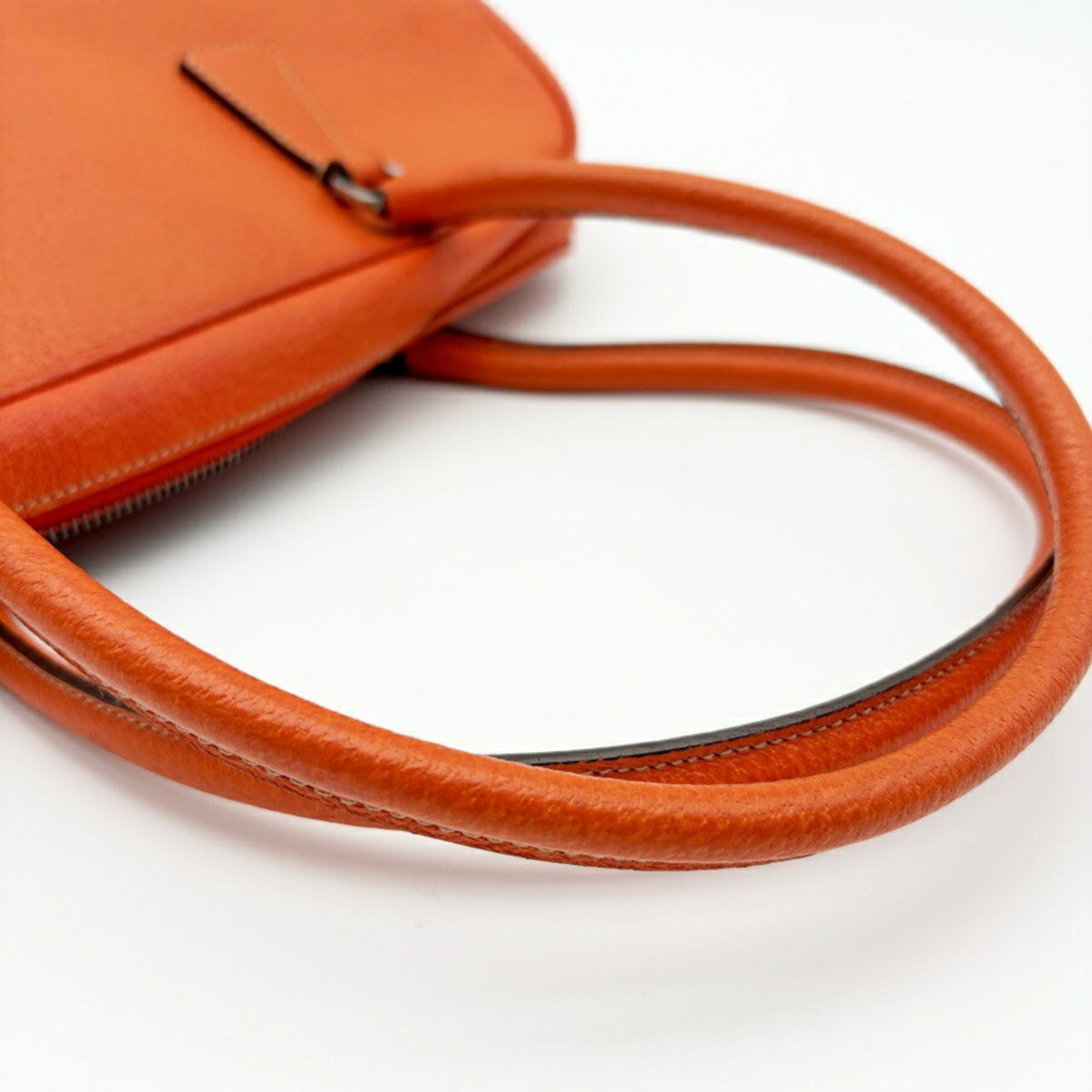 Prada Orange Leather Boston Bag (Pre-Owned)