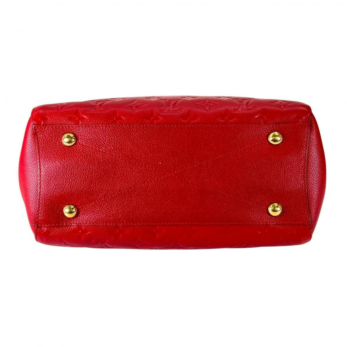 Louis Vuitton Red Color Monogram Empreinte Handbag (Pre-Owned)