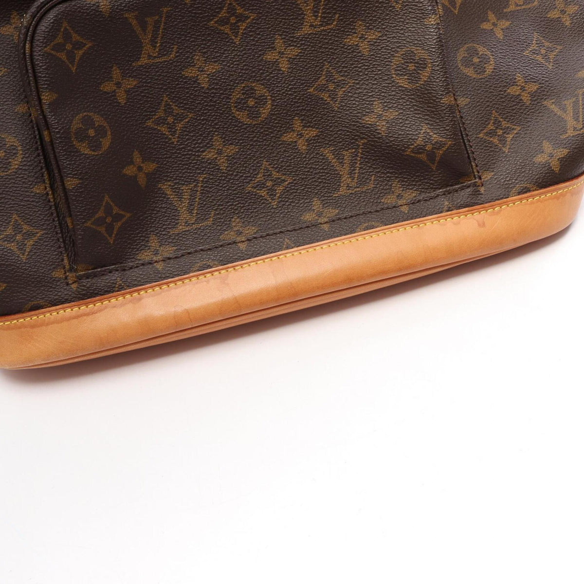Louis Vuitton Brown Pvc Leather Backpack Handbag (Pre-Owned)