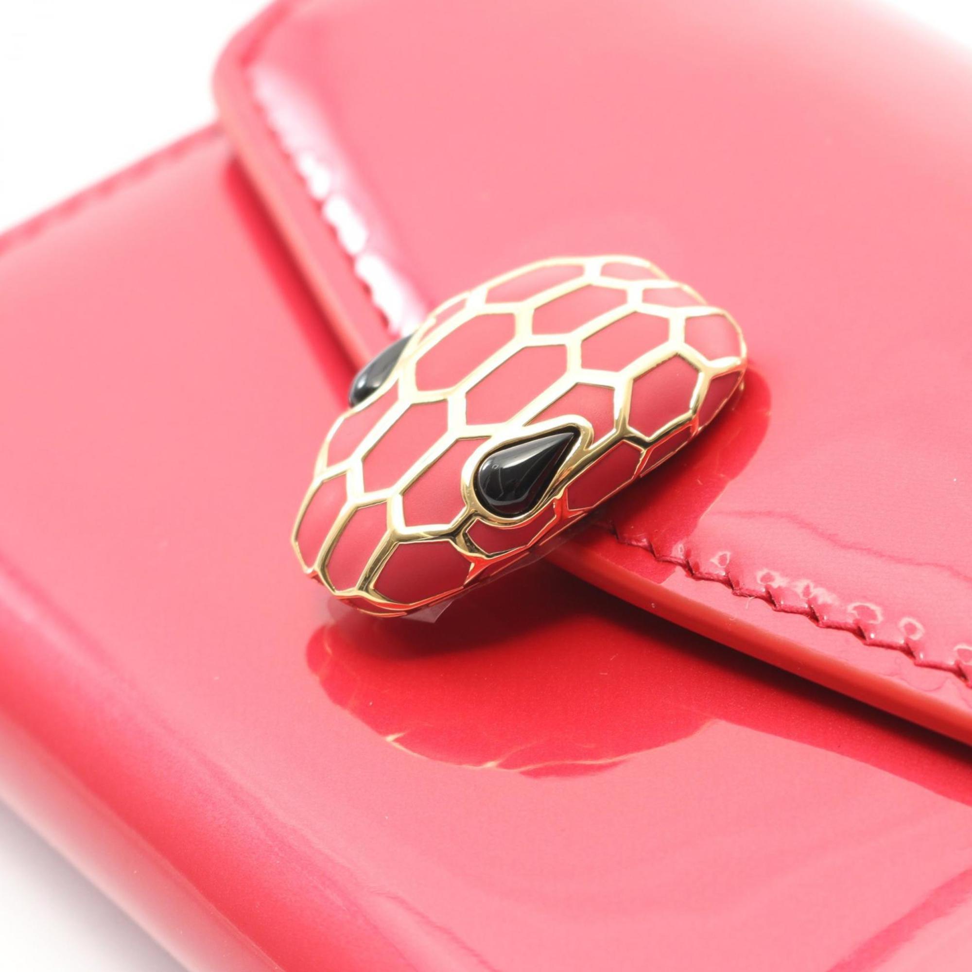 Bvlgari Pink Leather Wallet (Bi-Fold) (Pre-Owned)