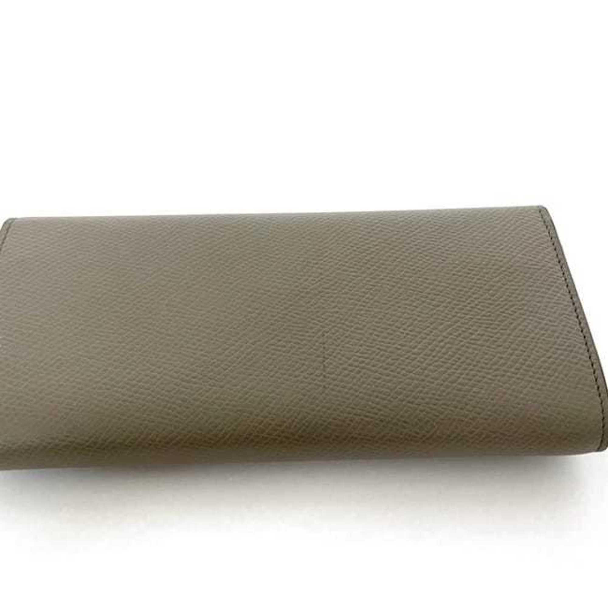 Celine Grayish Leather Long Wallet (Bi-Fold) (Pre-Owned)