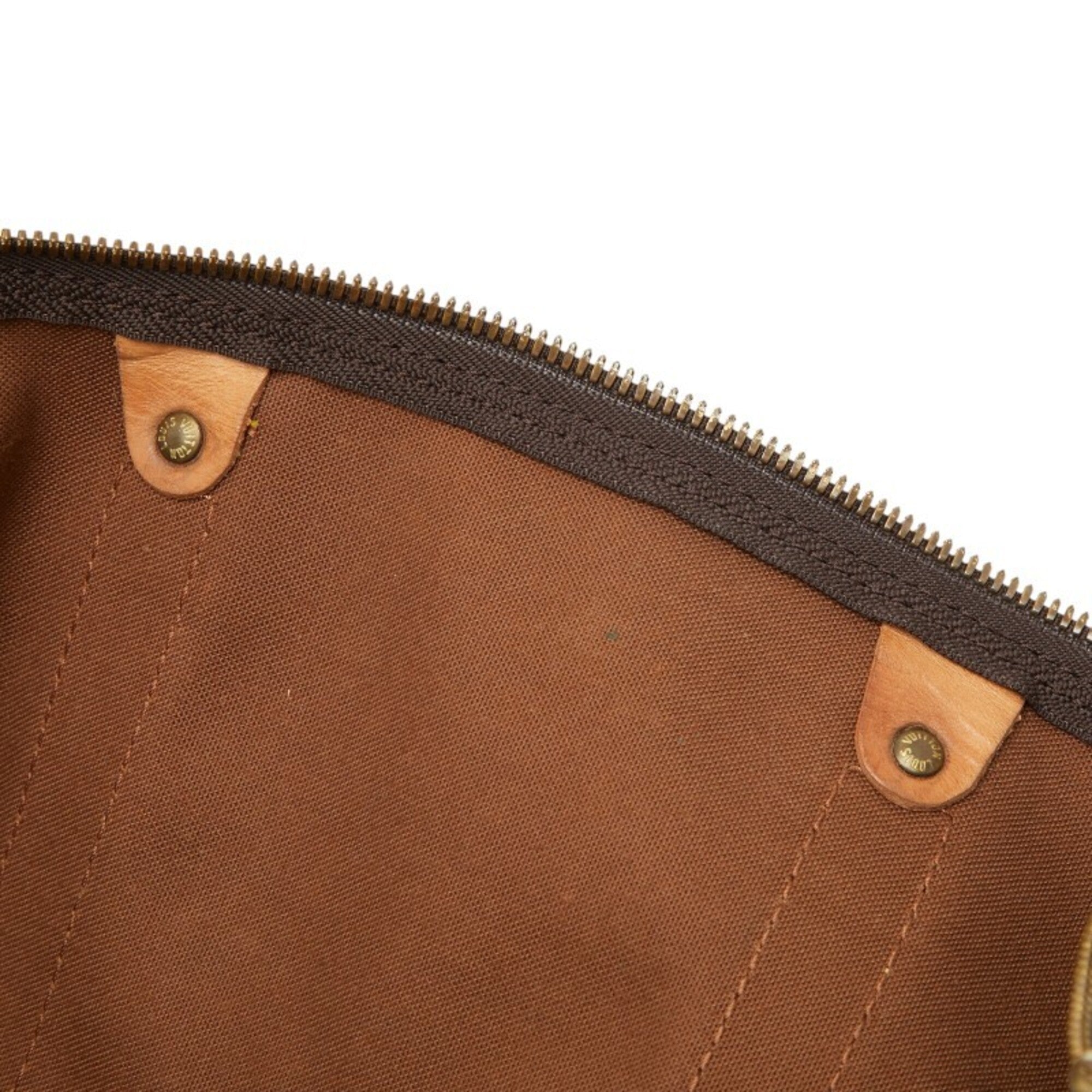 Louis Vuitton Brown Pvc Leather Boston Bag Shoulder Bag (Pre-Owned)