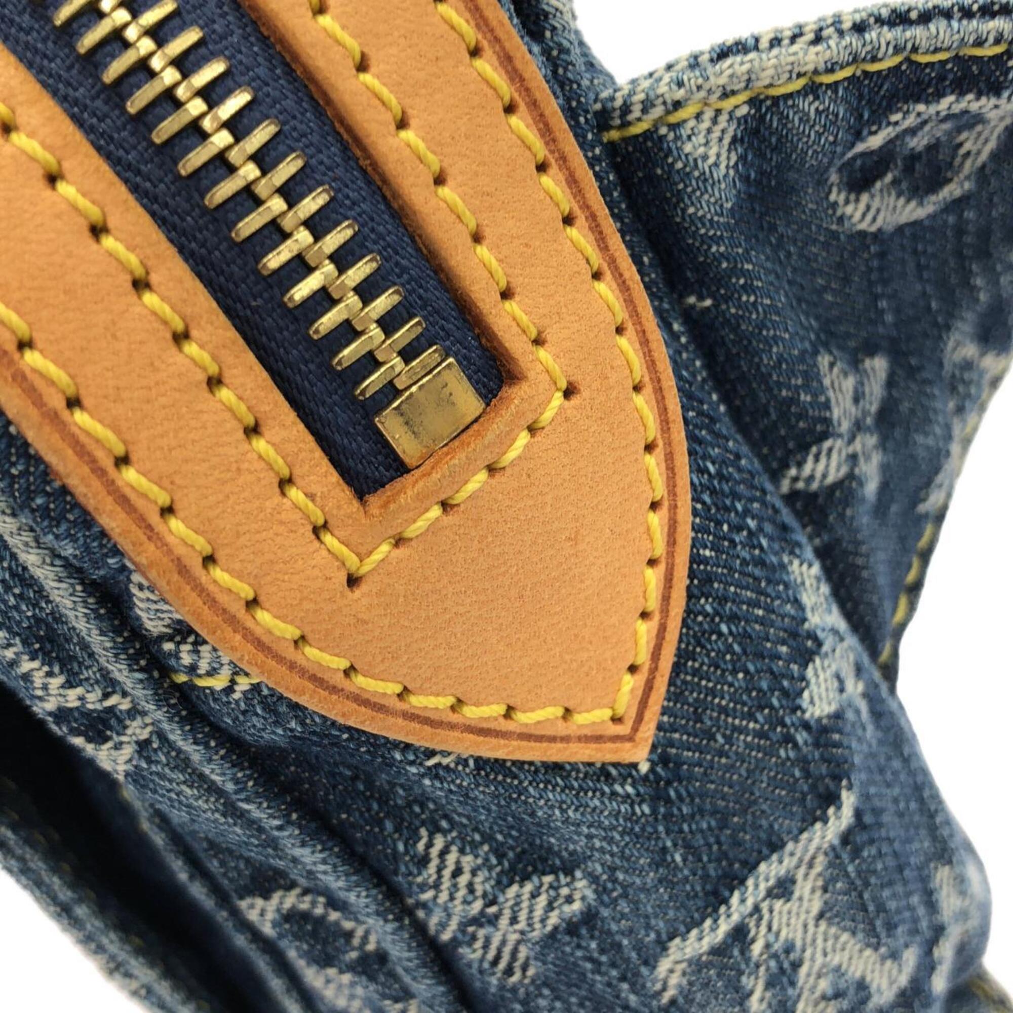 Louis Vuitton Monogram Denim Blue Monogram Denim Shoulder Bag (Pre-Owned)