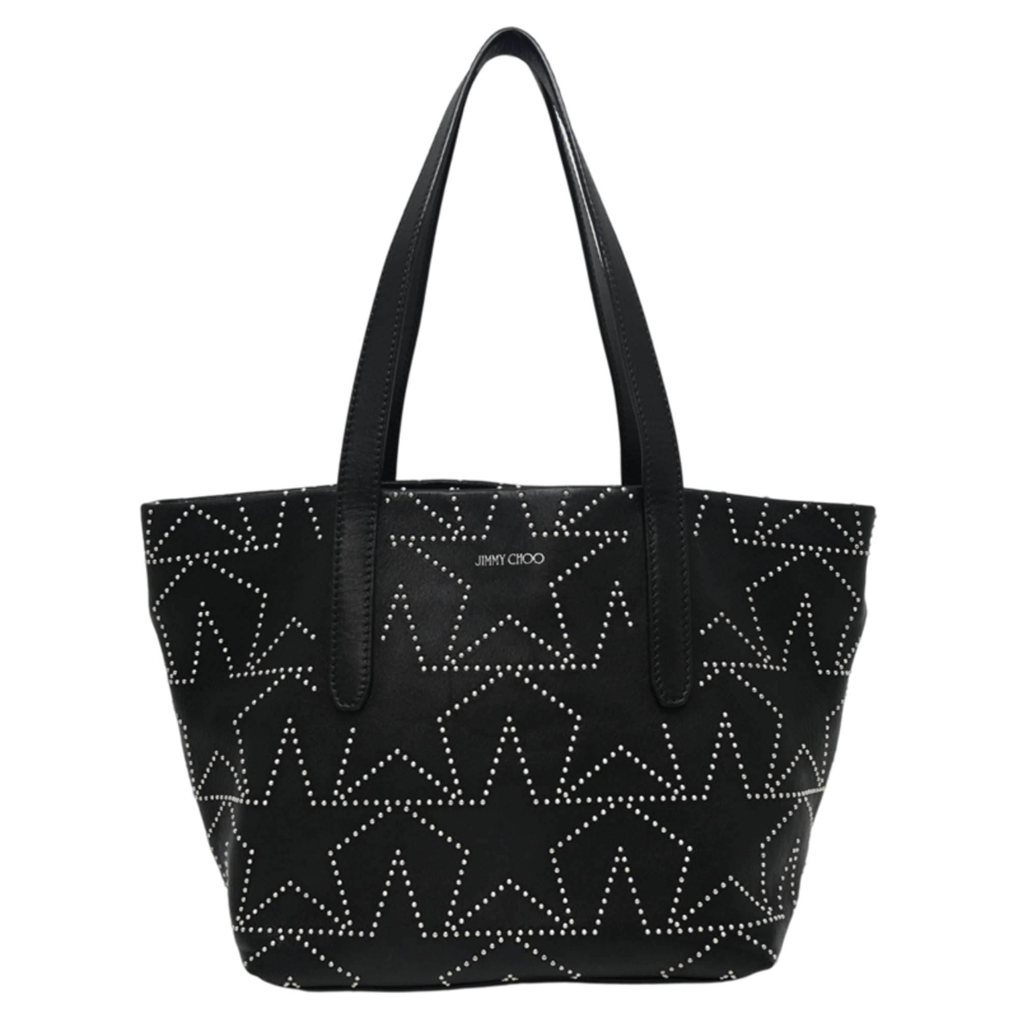 Jimmy Choo Black Leather Tote Bag (Pre-Owned)