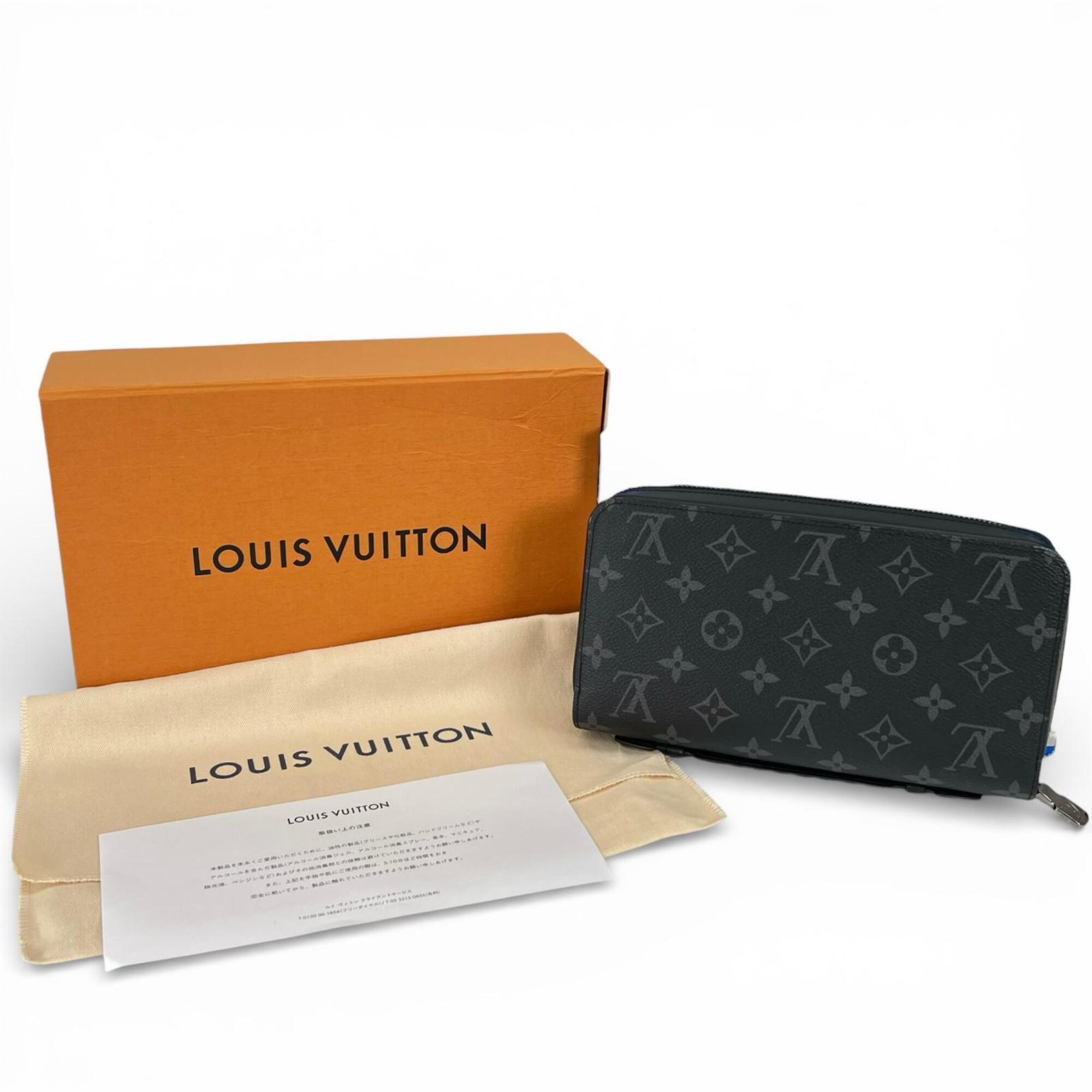 Louis Vuitton Black Monogram Eclipse Long Wallet (Bi-Fold) (Pre-Owned)