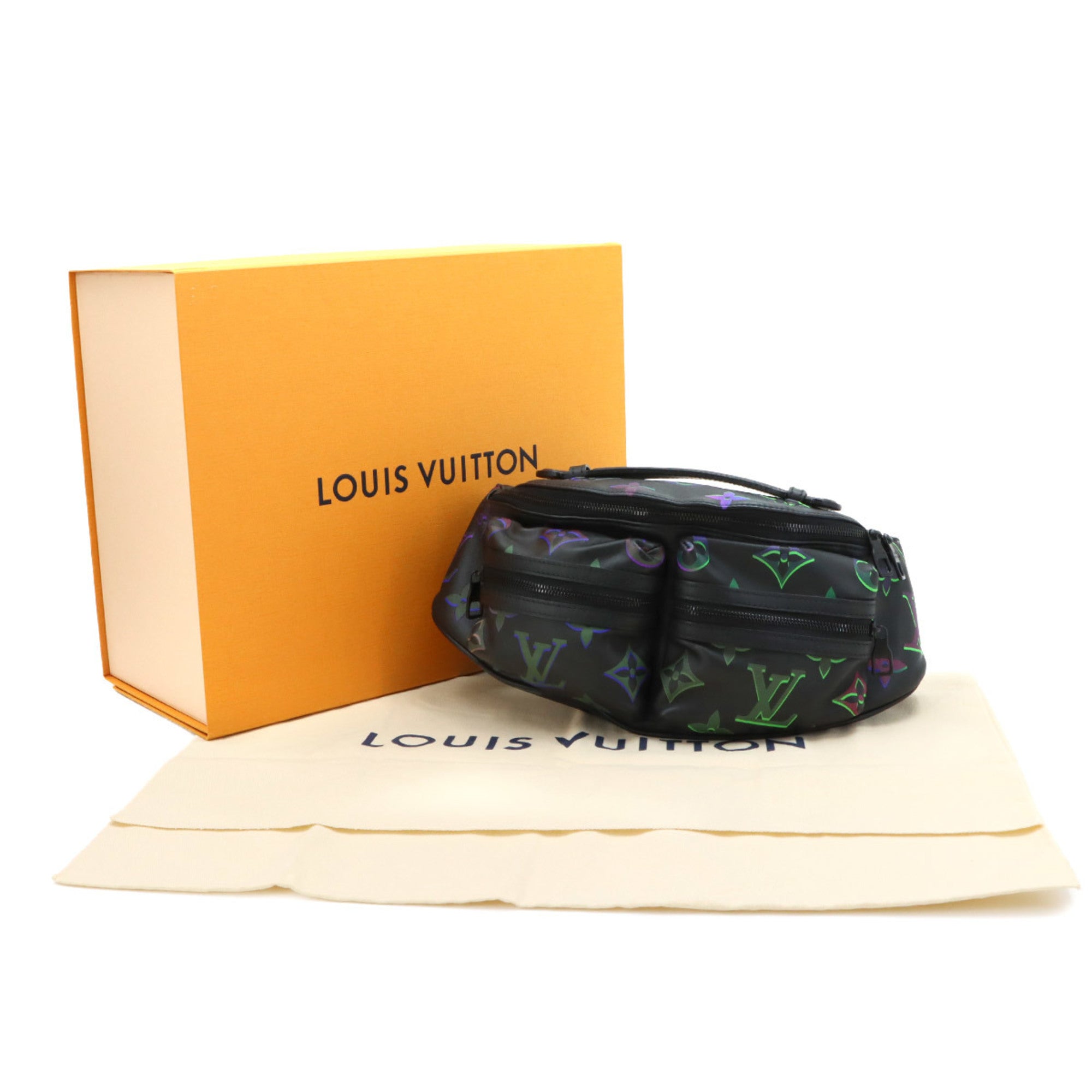 Louis Vuitton Black Monogram Leather Handbag Sling Bag (Pre-Owned)