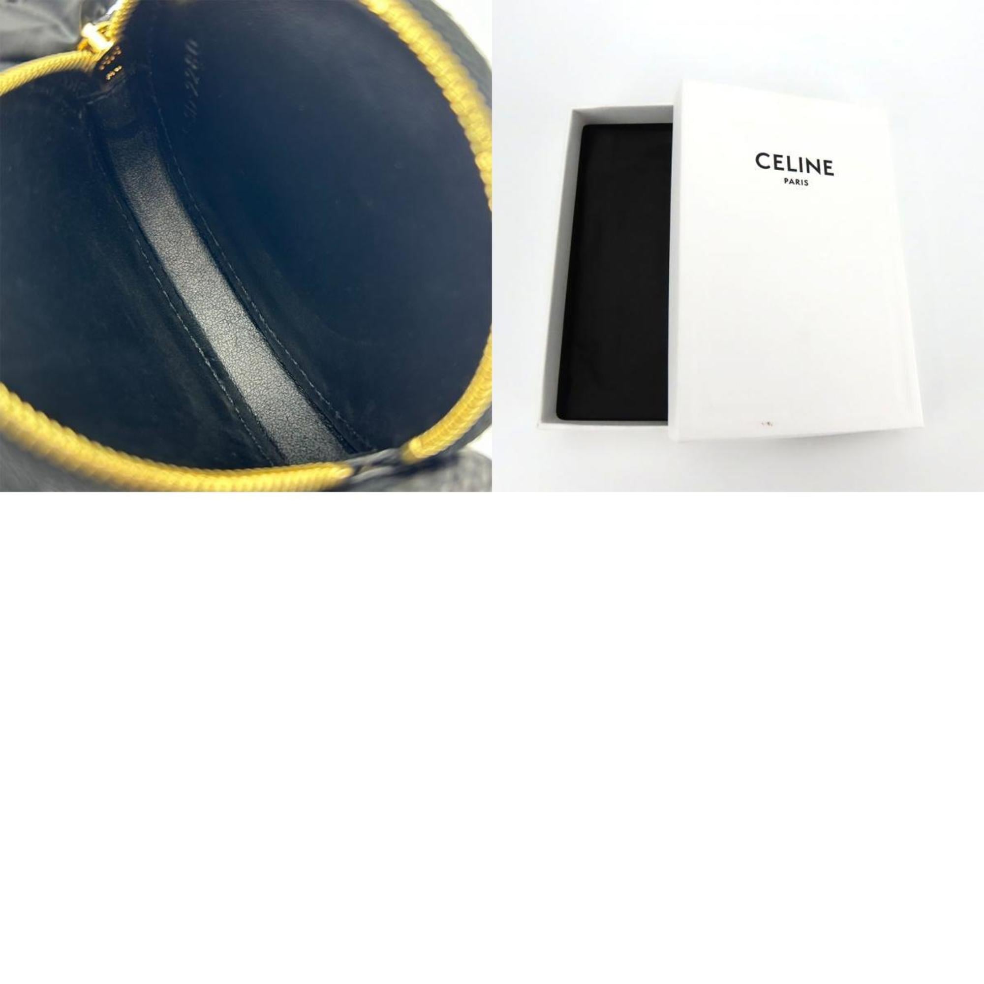 Celine Black Brown Pvc Leather Coin Purse/Coin Case (Pre-Owned)