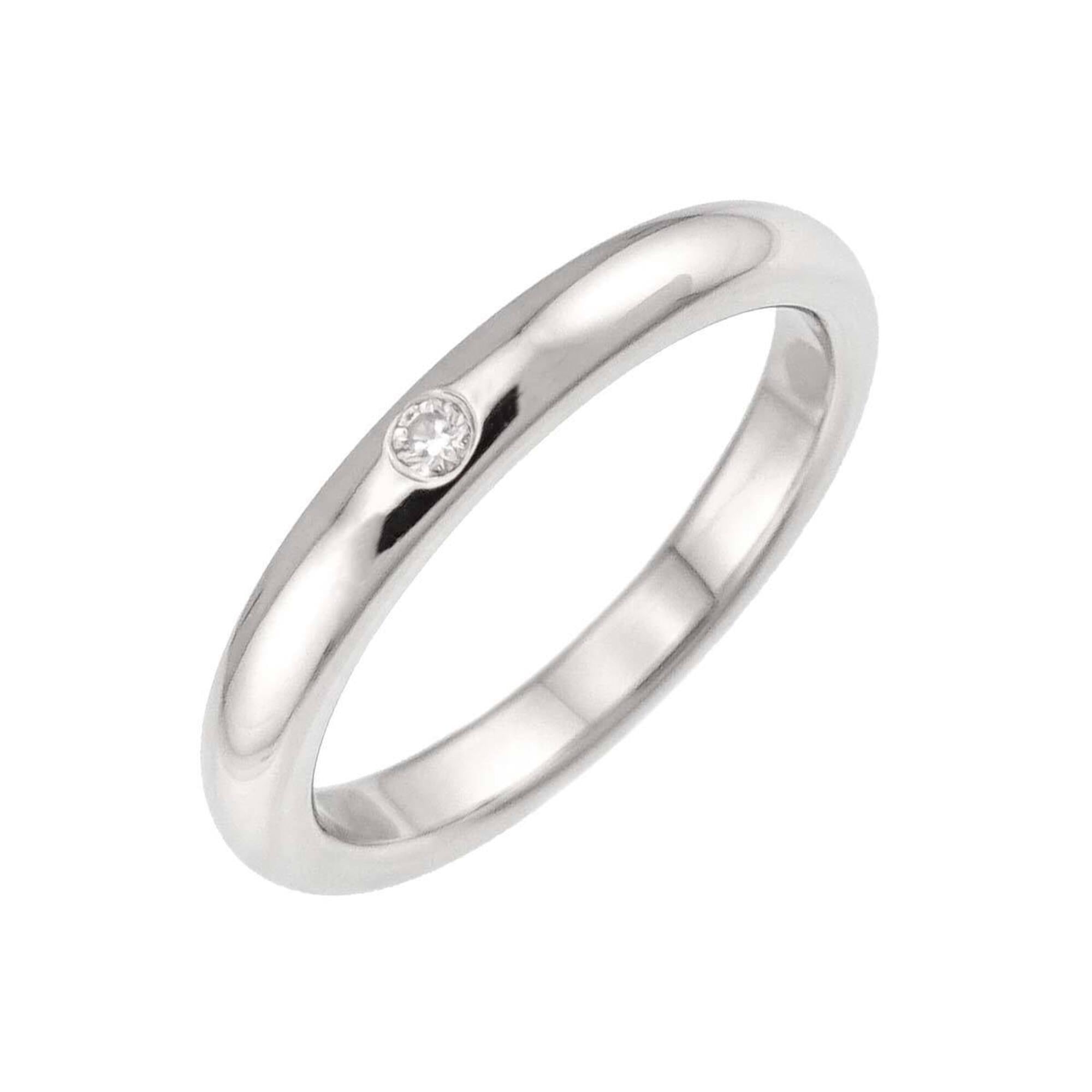 Tiffany Silver Platinum 950 Band Ring (Pre-Owned)