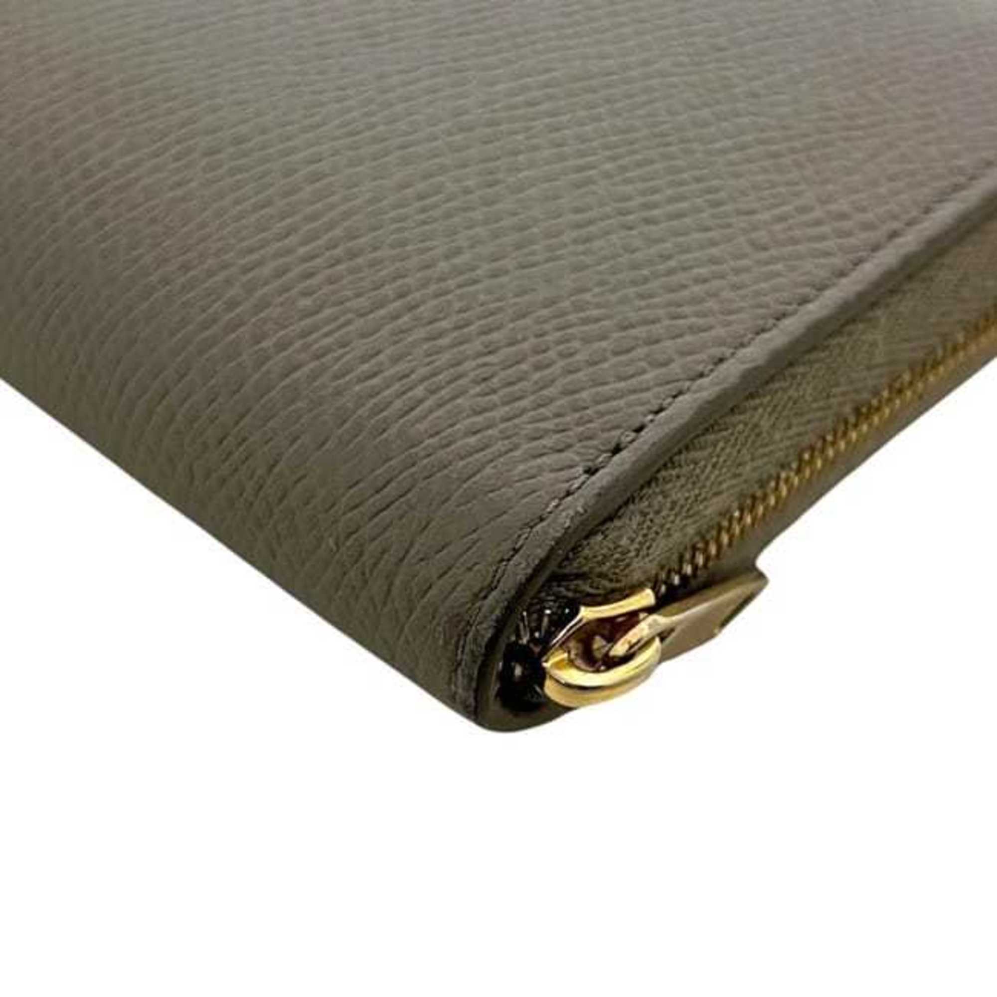 Celine Gray Leather Long Wallet (Bi-Fold) (Pre-Owned)