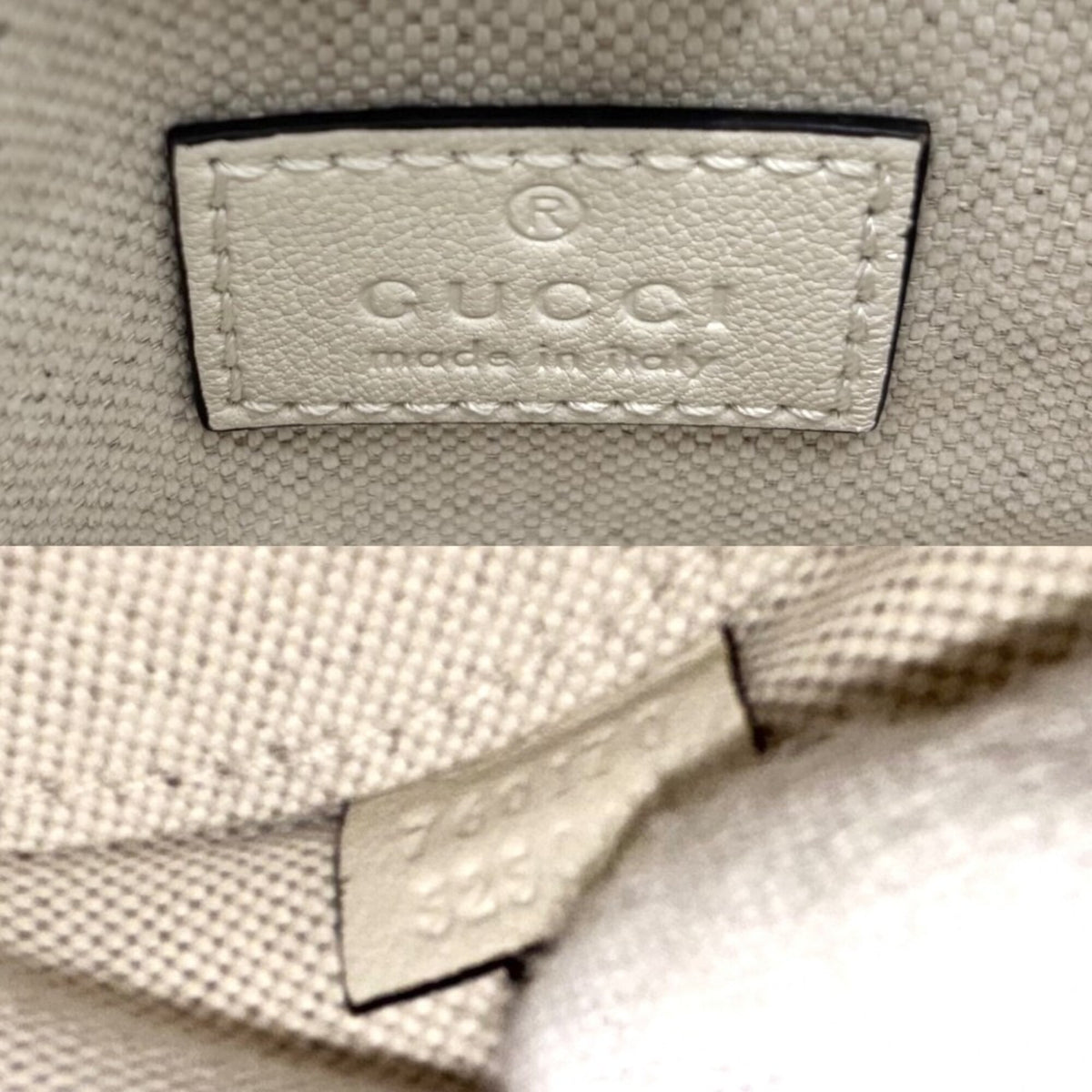 Gucci White Leather Handbag Shoulder Bag (Pre-Owned)