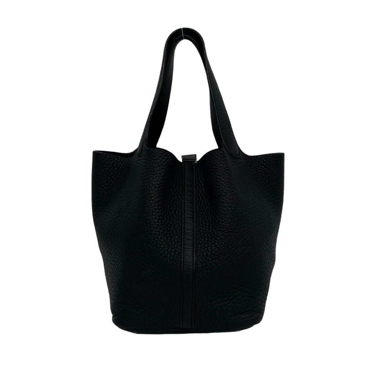 Hermes Black Taurillon Clemence Leather Handbag (Pre-Owned)