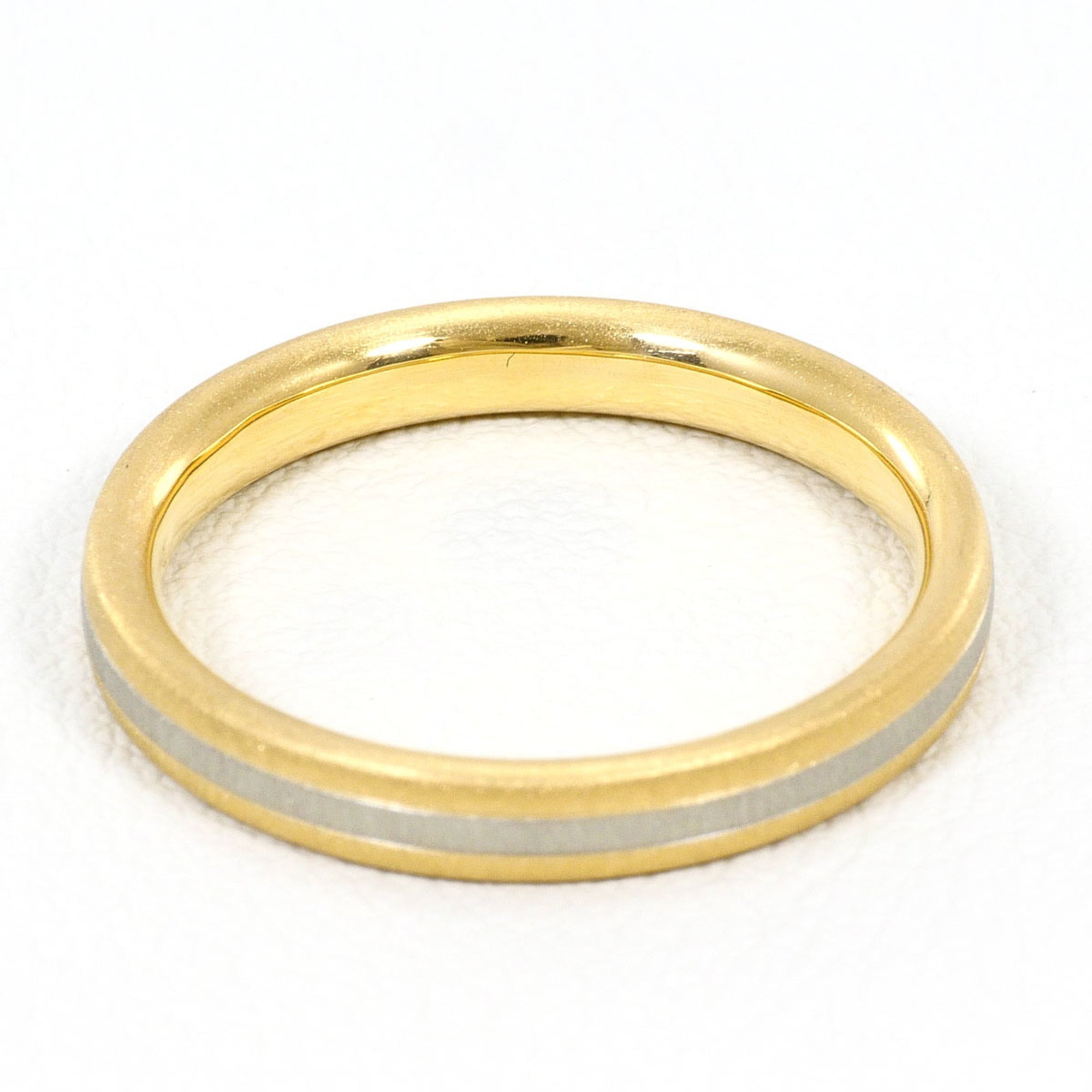 Unbranded White Gold Yellow Gold Yellow Gold (18K) White Gold (18K) Band Ring (Pre-Owned)