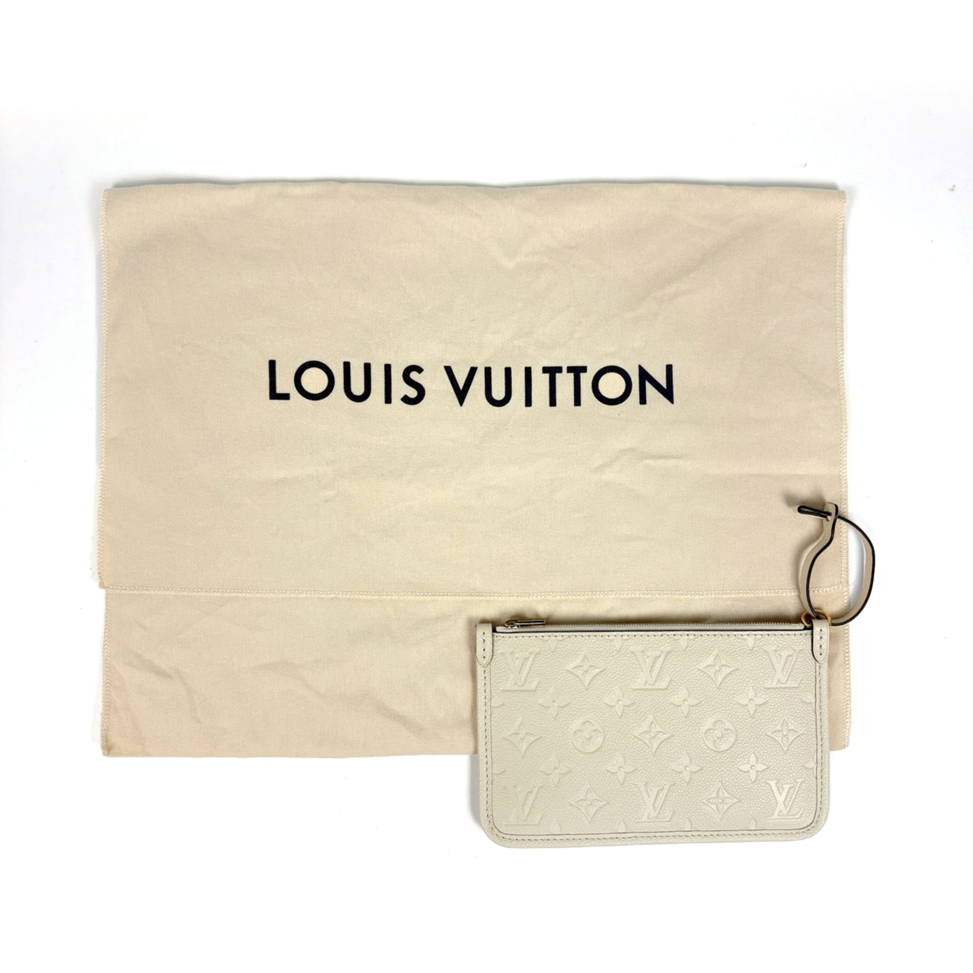 Louis Vuitton Cream White Monogram Empreinte Shoulder Bag (Pre-Owned)
