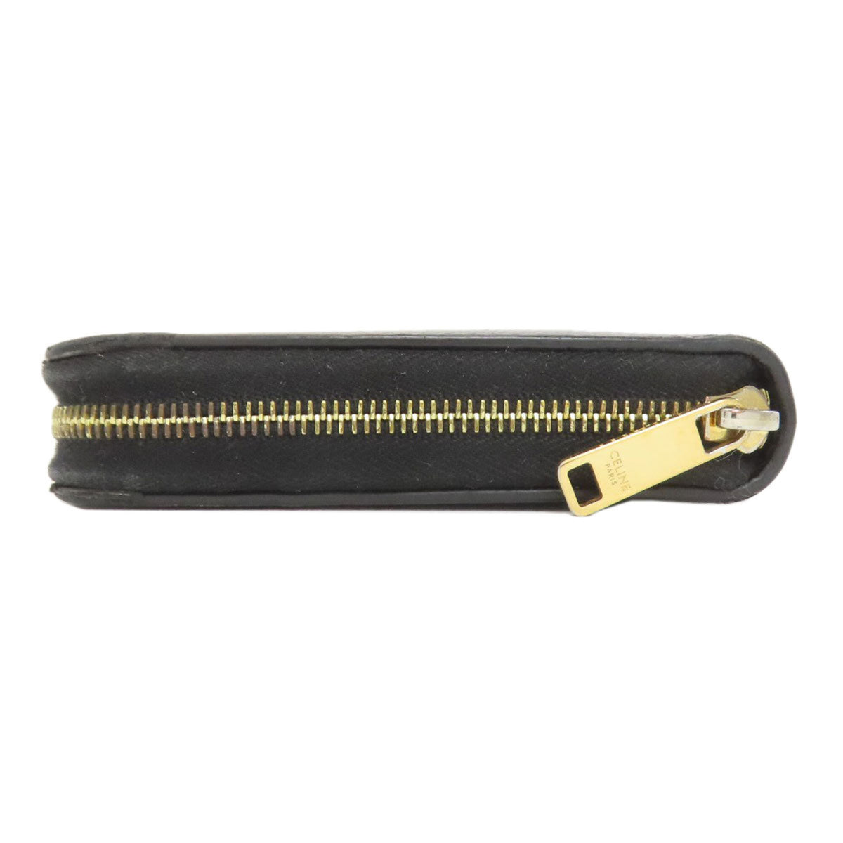 Celine Black Leather Long Wallet (Bi-Fold) (Pre-Owned)