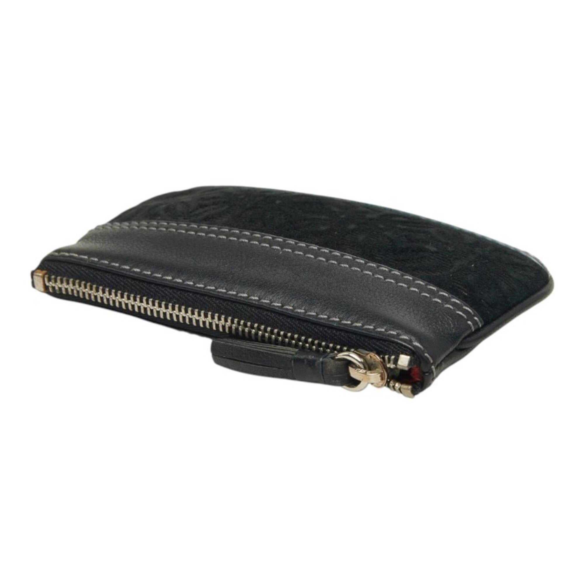 Loewe Black Leather Coin Purse/Coin Case (Pre-Owned)