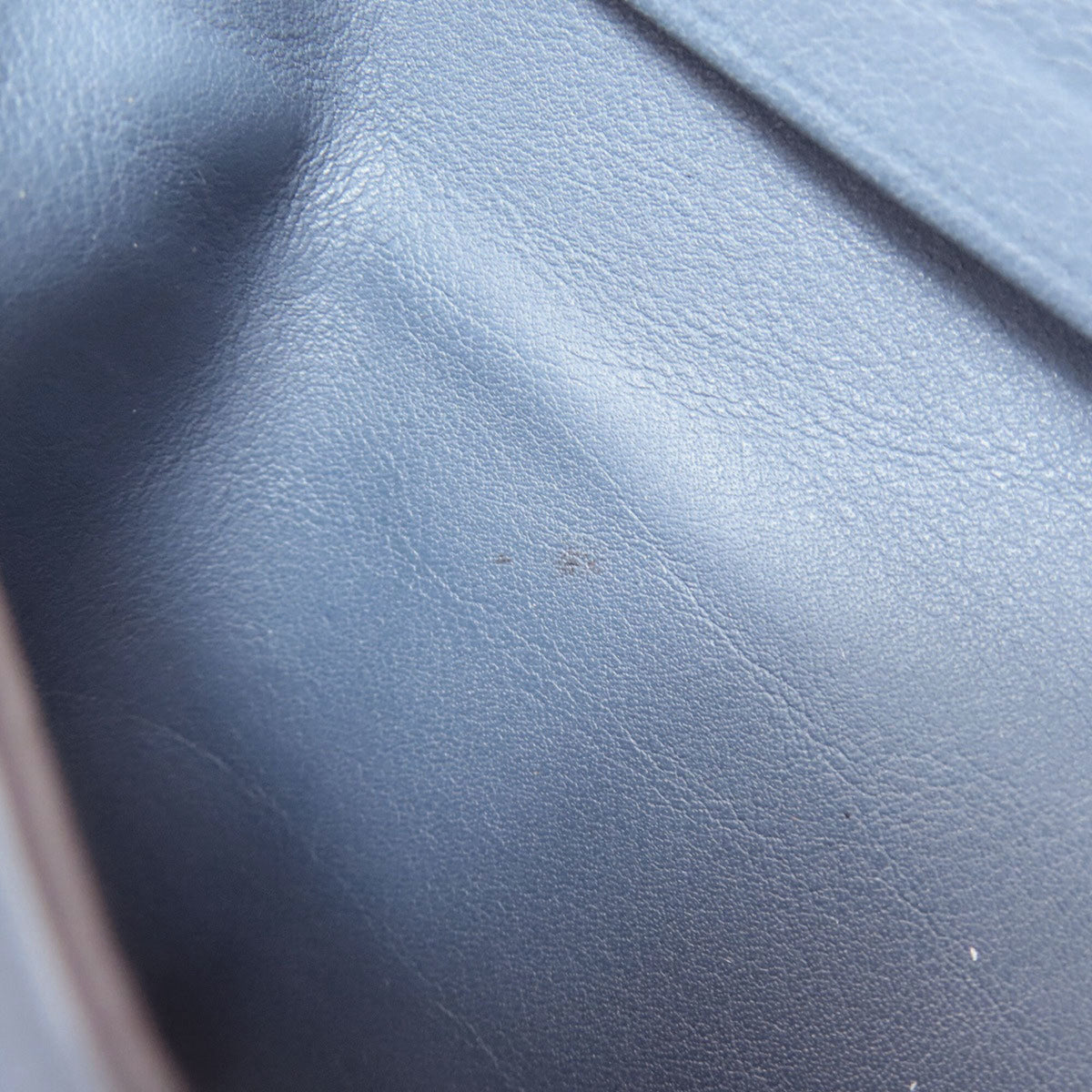 Gucci Blue Dark Brown Leather Wallet (Bi-Fold) (Pre-Owned)