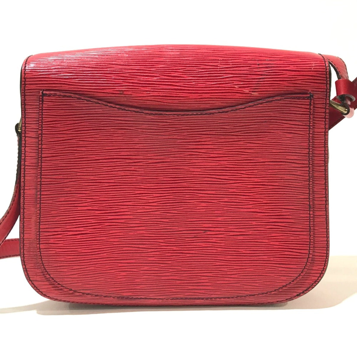Louis Vuitton Red Leather Shoulder Bag (Pre-Owned)
