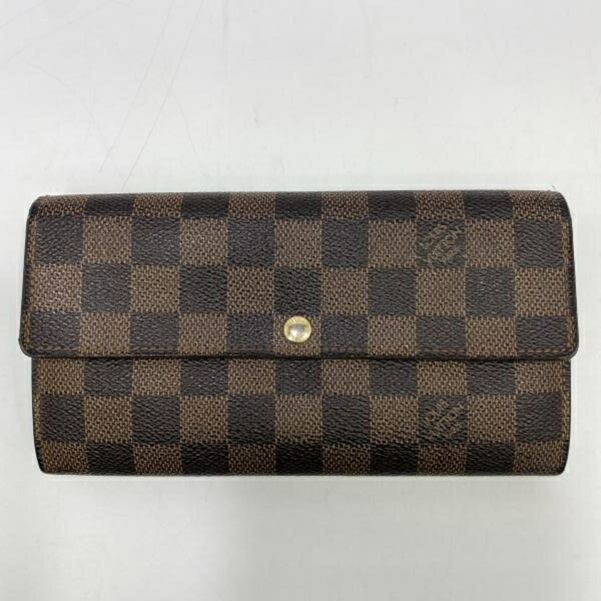 Louis Vuitton Damier Blue Brown Damier Canvas Bill Wallet (Bi-Fold) (Pre-Owned)