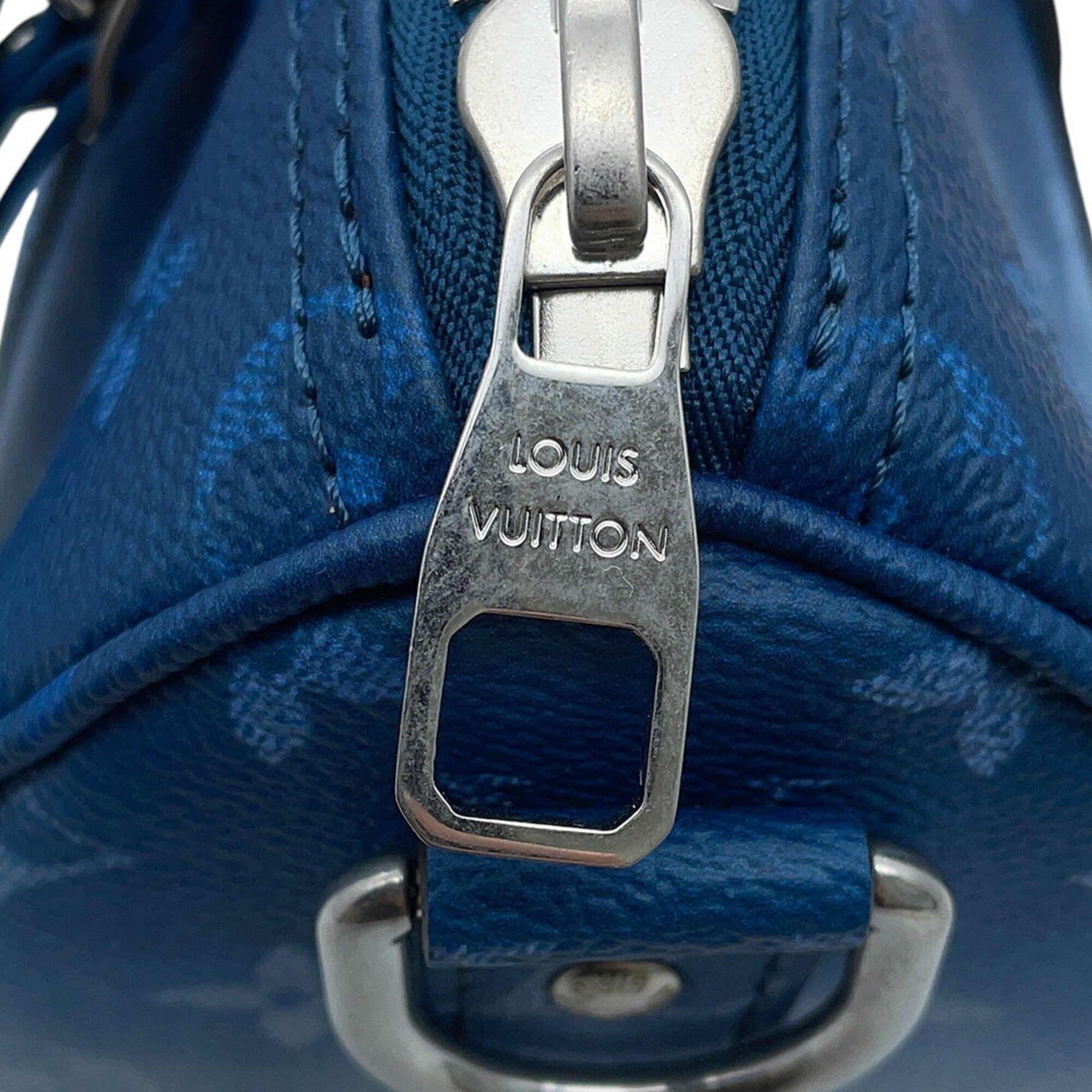Louis Vuitton Monogram Blue Monogram Handbag Shoulder Bag (Pre-Owned)