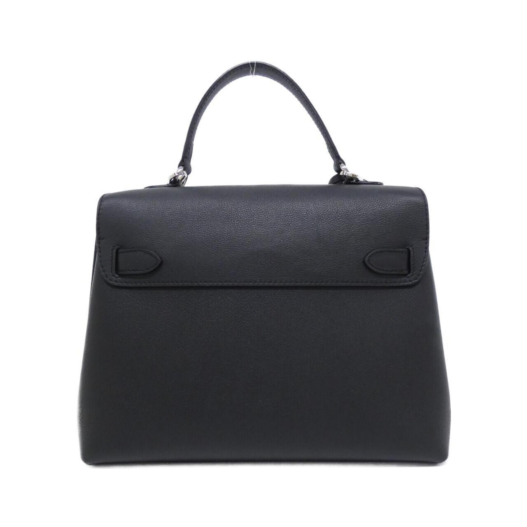 Louis Vuitton Black Leather Handbag (Pre-Owned)