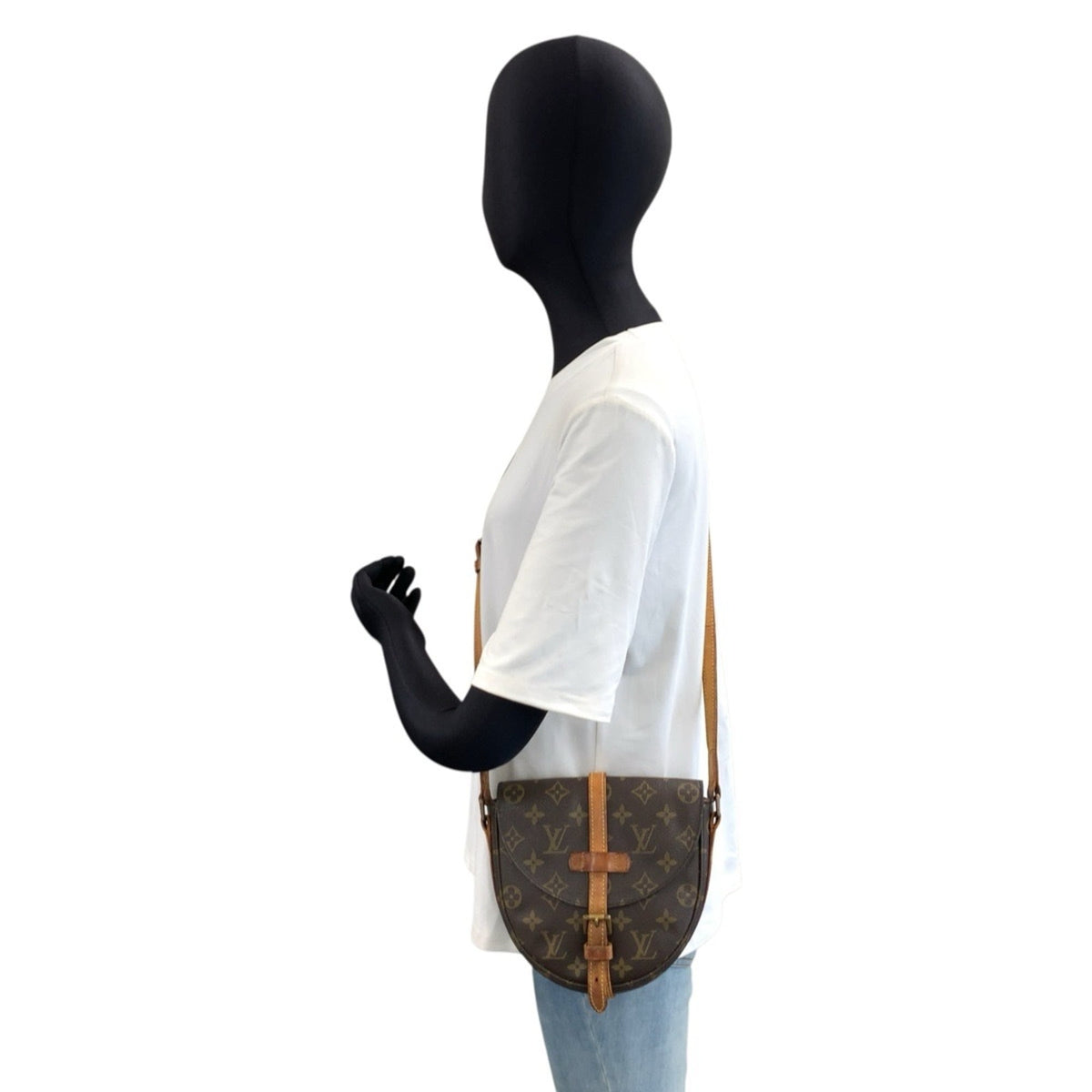 Louis Vuitton Monogram Brown Pvc Leather Pochette Shoulder Bag (Pre-Owned)