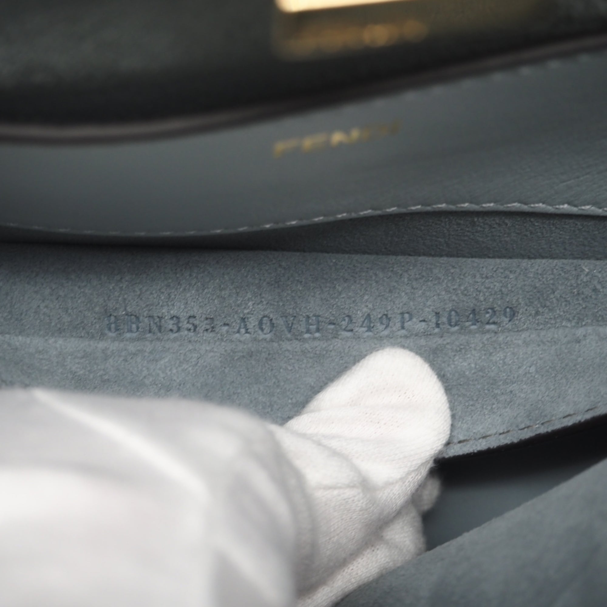 Fendi Blue Leather Handbag (Pre-Owned)