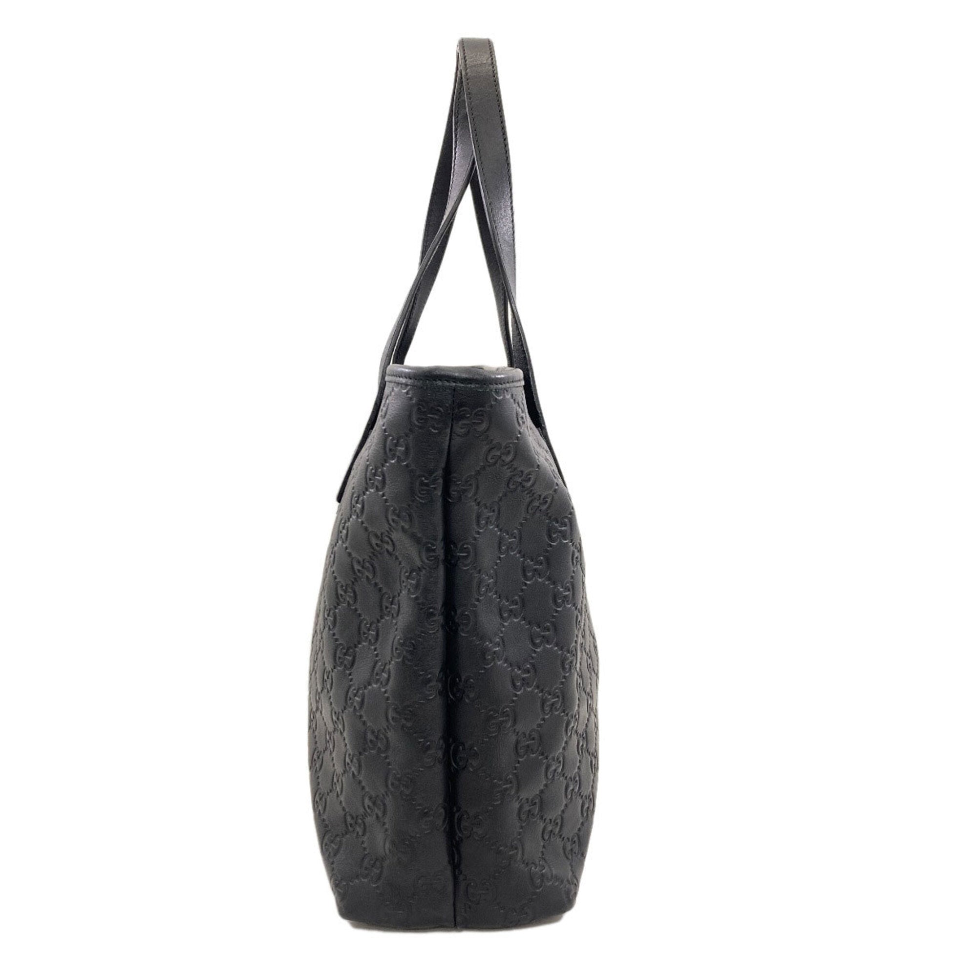 Gucci Black Leather Tote Bag (Pre-Owned)