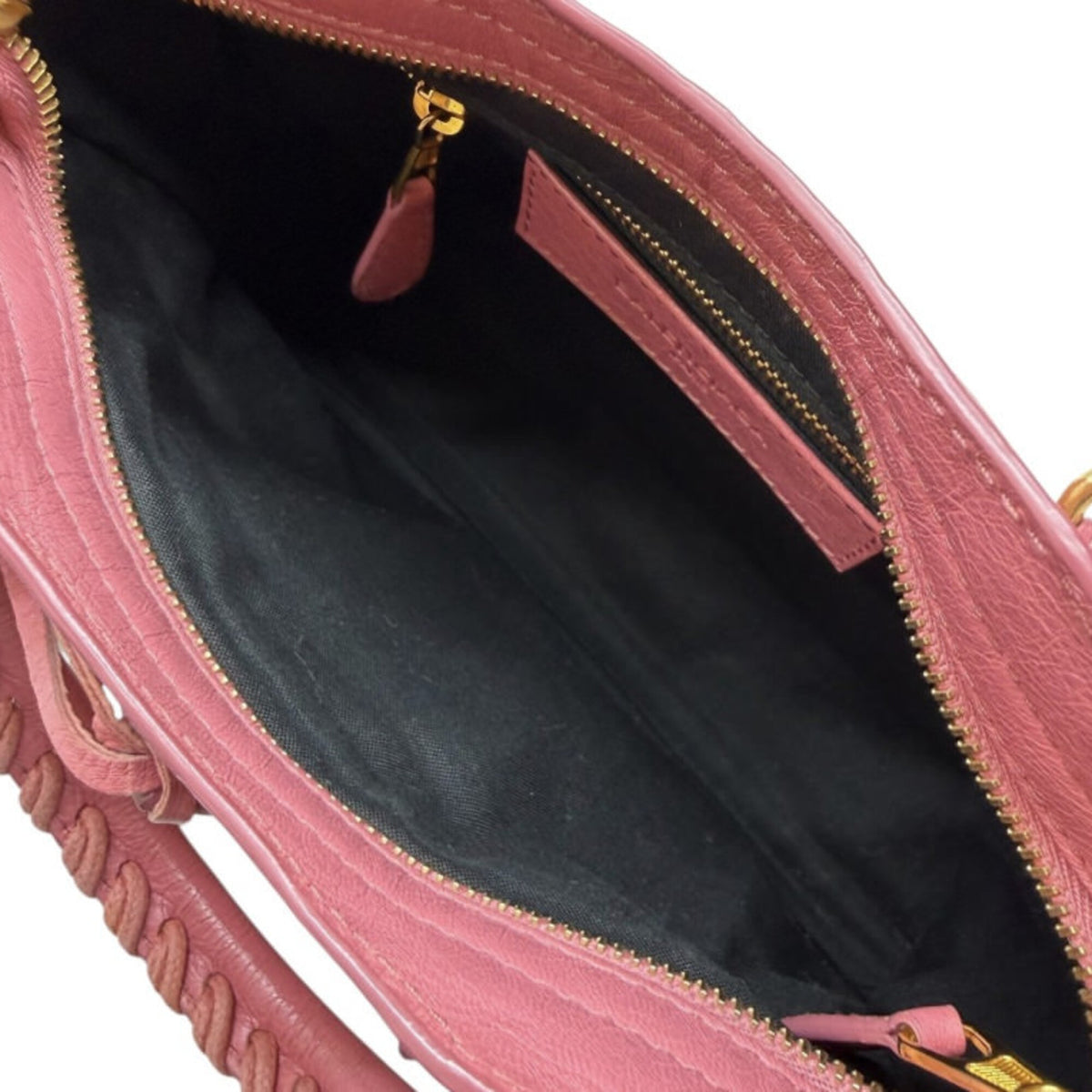 Balenciaga Pink Leather Handbag Shoulder Bag (Pre-Owned)