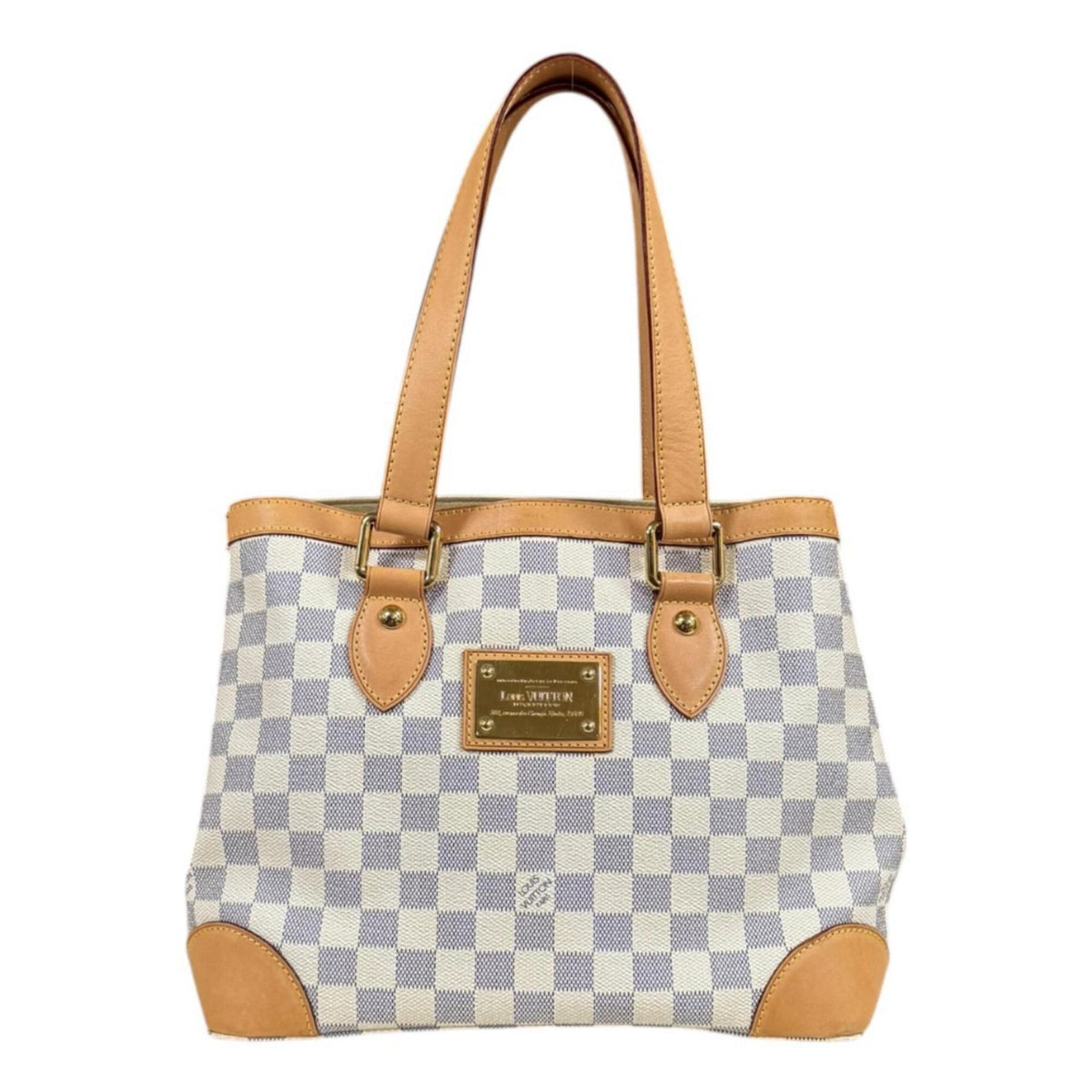 Louis Vuitton Black Or White Damier Azur Handbag Shoulder Bag (Pre-Owned)