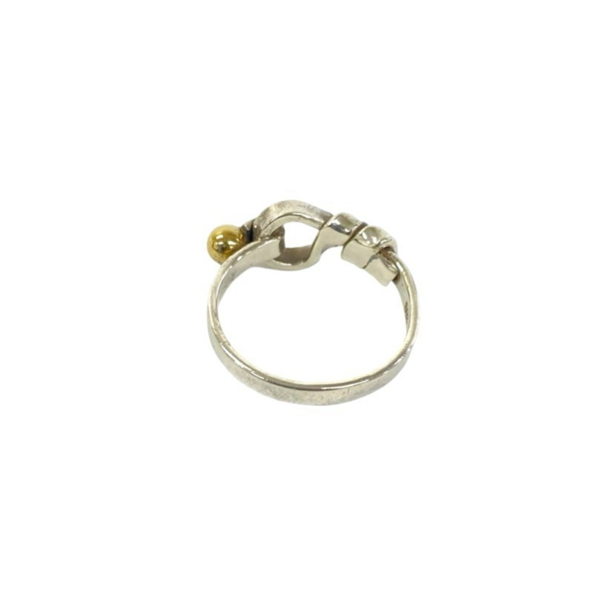 Tiffany Gold Silver Yellow Gold (18K) Silver 925 Band Ring (Pre-Owned)