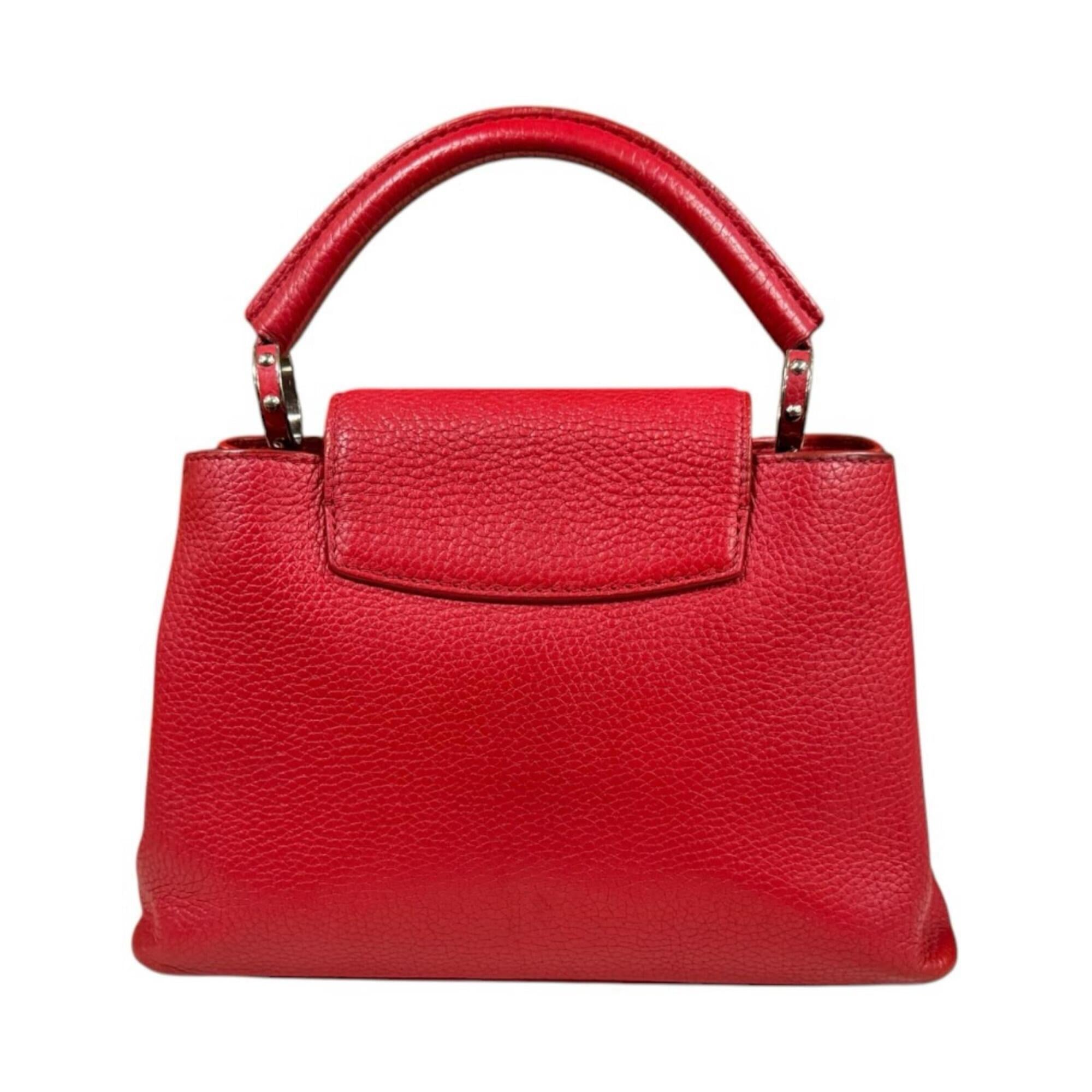 Louis Vuitton Red Color Ruby Leather Handbag Shoulder Bag (Pre-Owned)