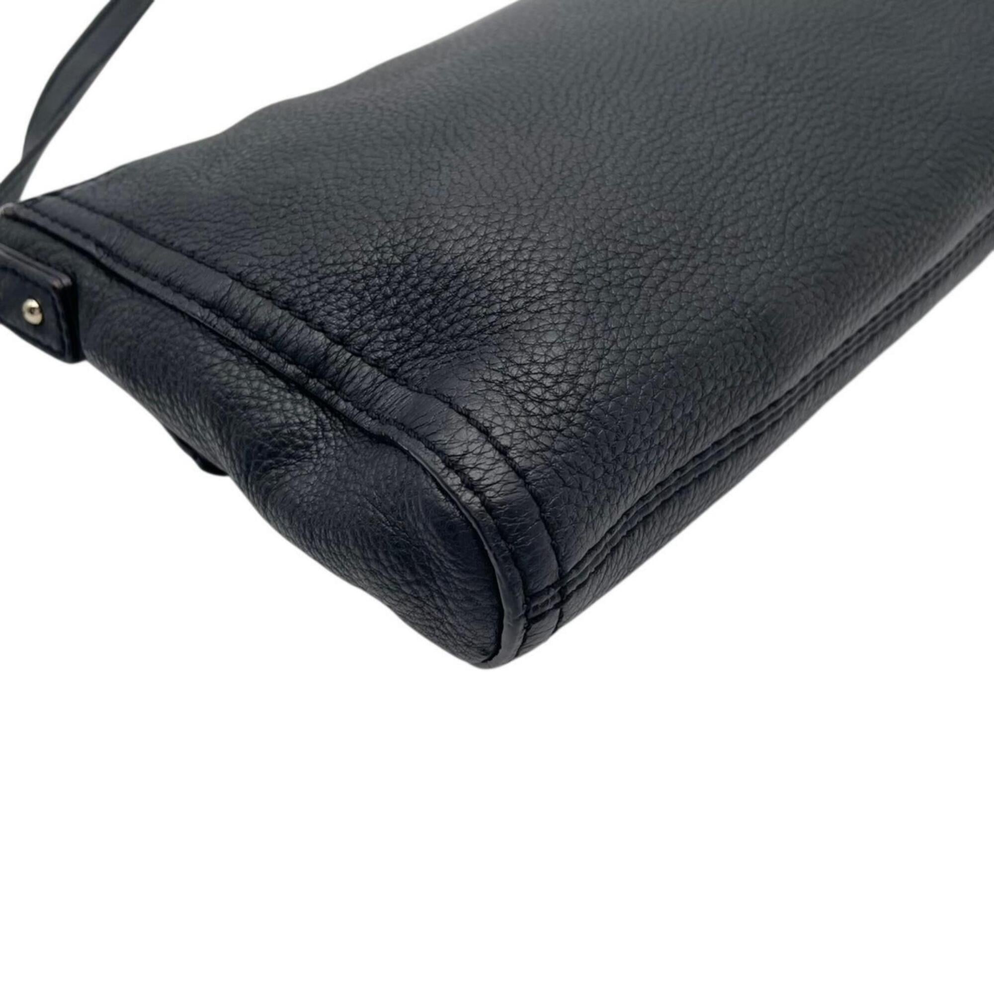 Kate Spade Black Leather Shoulder Bag (Pre-Owned)