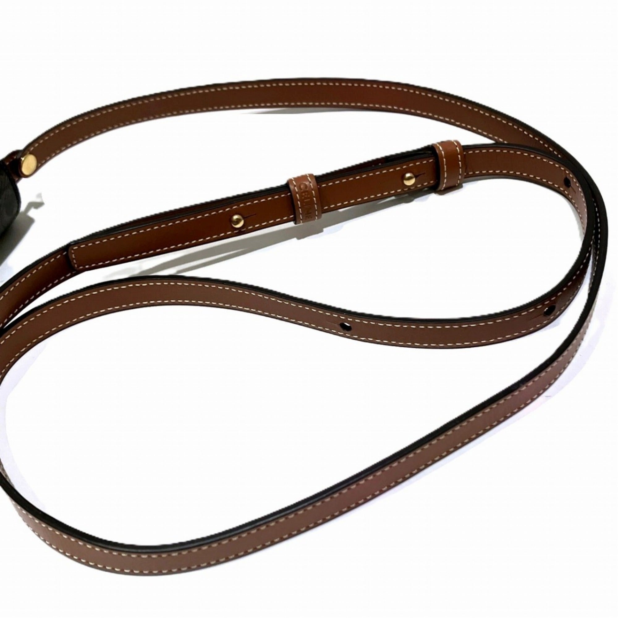 Celine Brown Pvc Shoulder Bag (Pre-Owned)