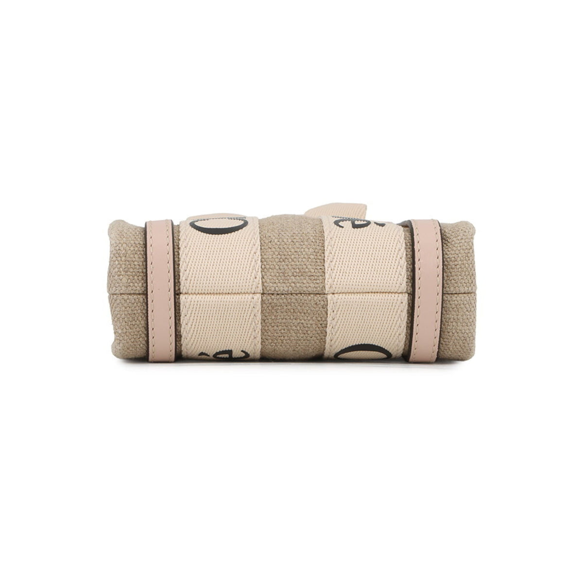 Chloé Beige Pink Canvas Leather Handbag (Pre-Owned)