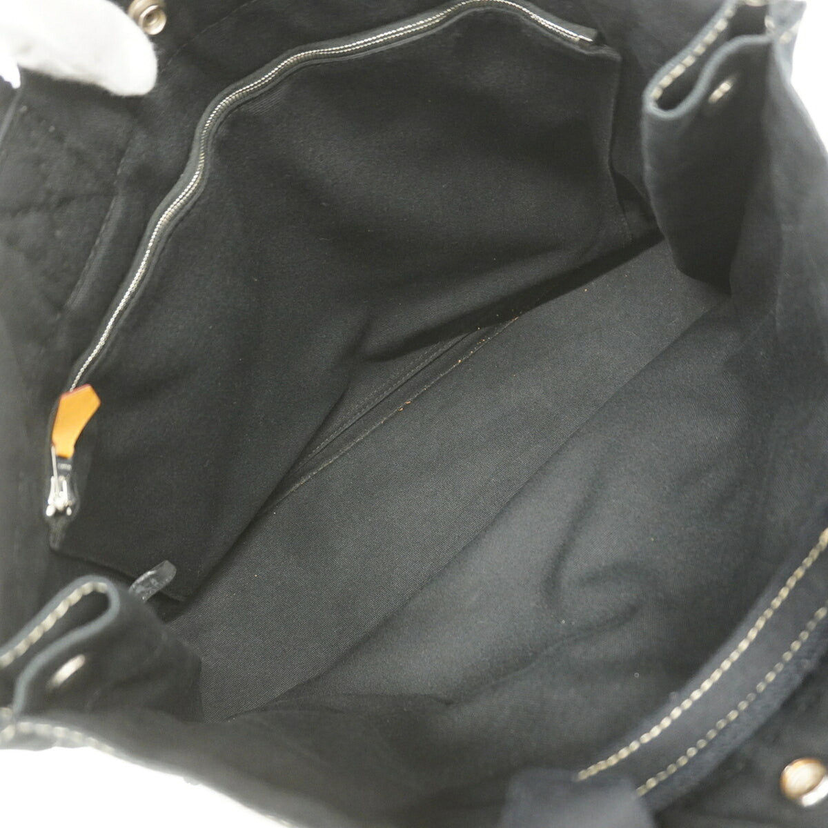 Hermes Black Canvas Tote Bag (Pre-Owned)