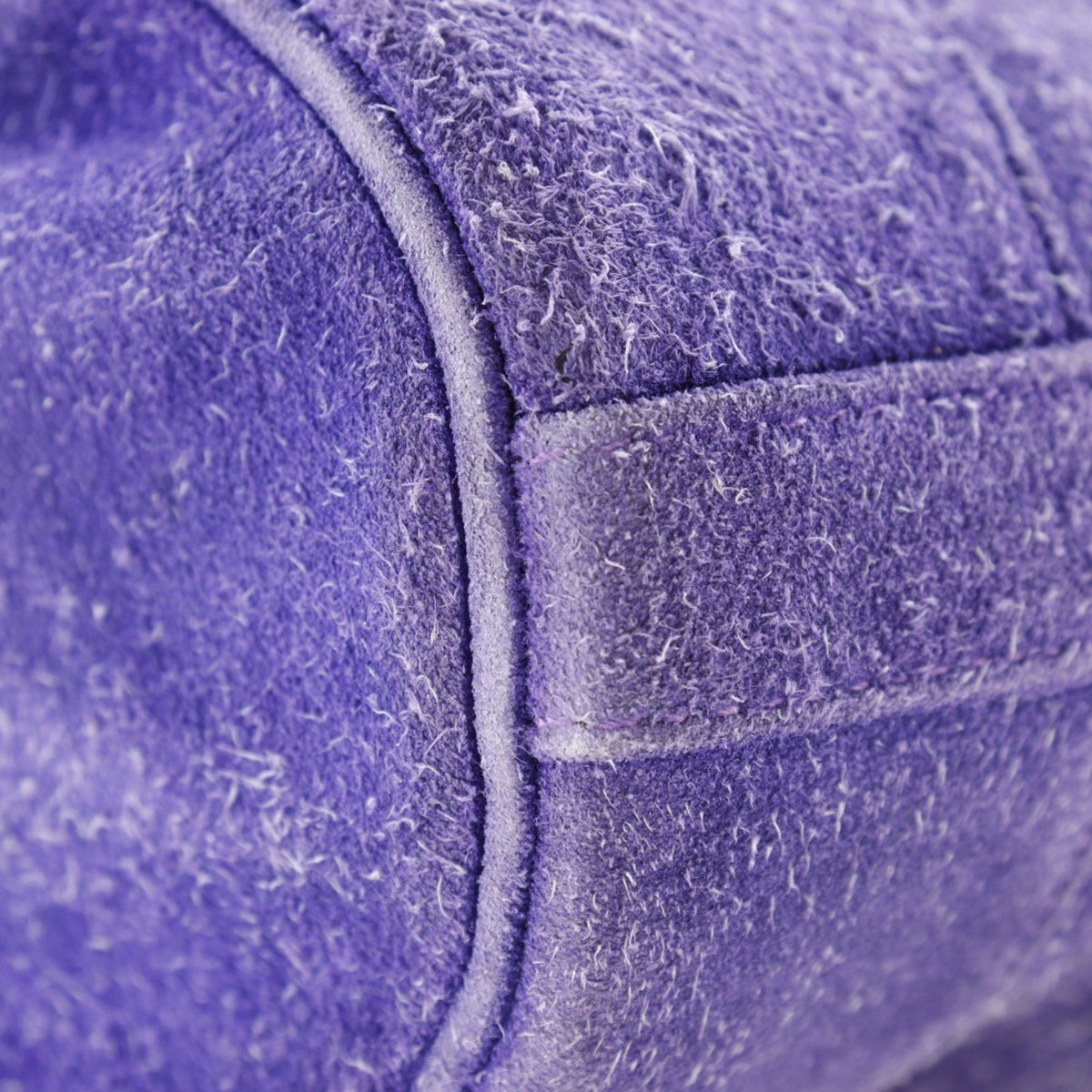 Hermes Purple Suede Shoulder Bag (Pre-Owned)