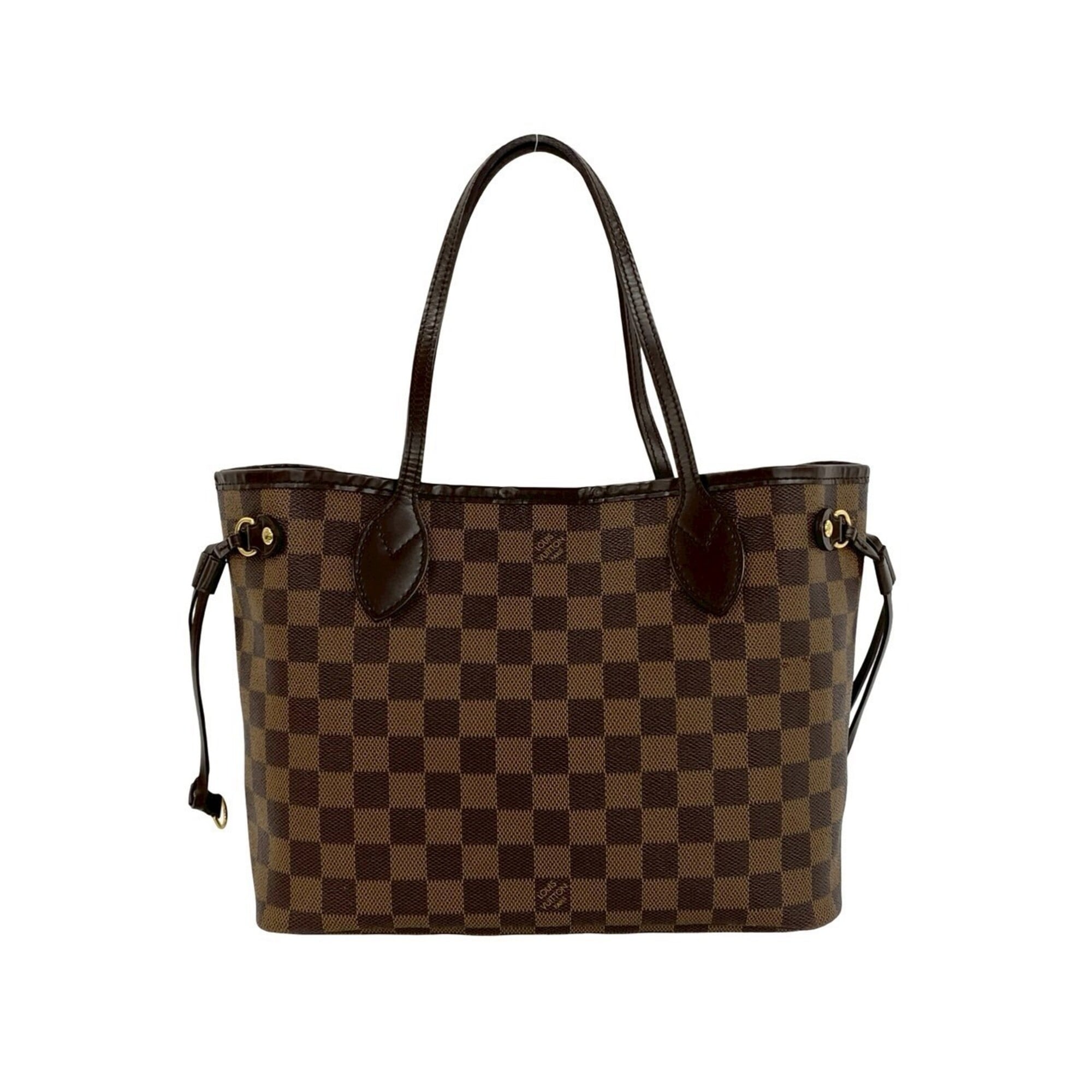 Louis Vuitton Brown Leather Pvc Handbag Tote Bag (Pre-Owned)
